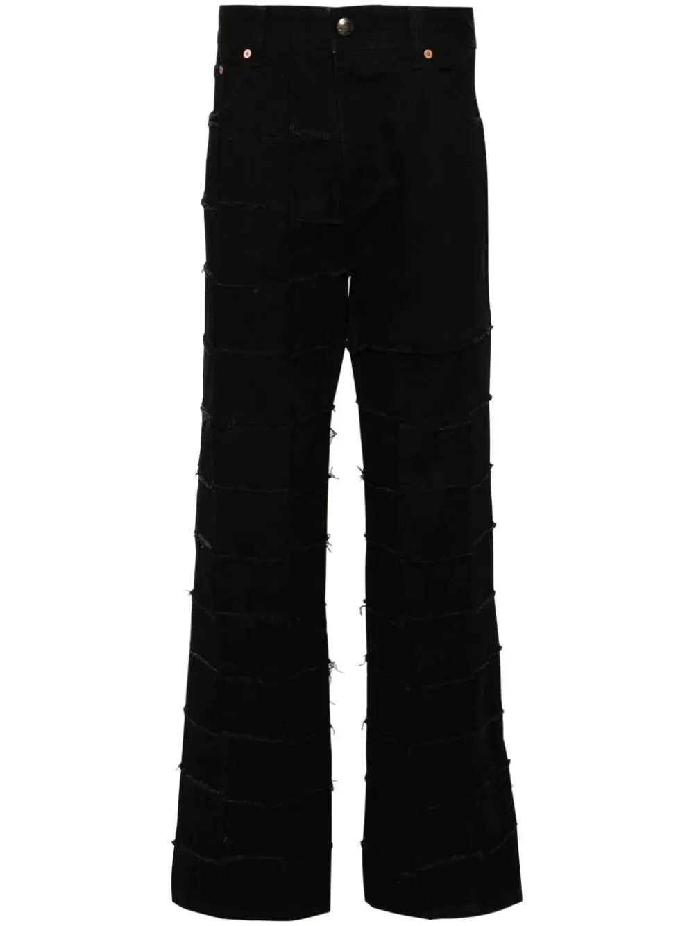 `New Patchwork` Wide Leg Jeans