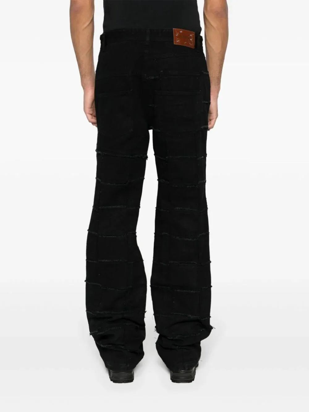 `New Patchwork` Wide Leg Jeans