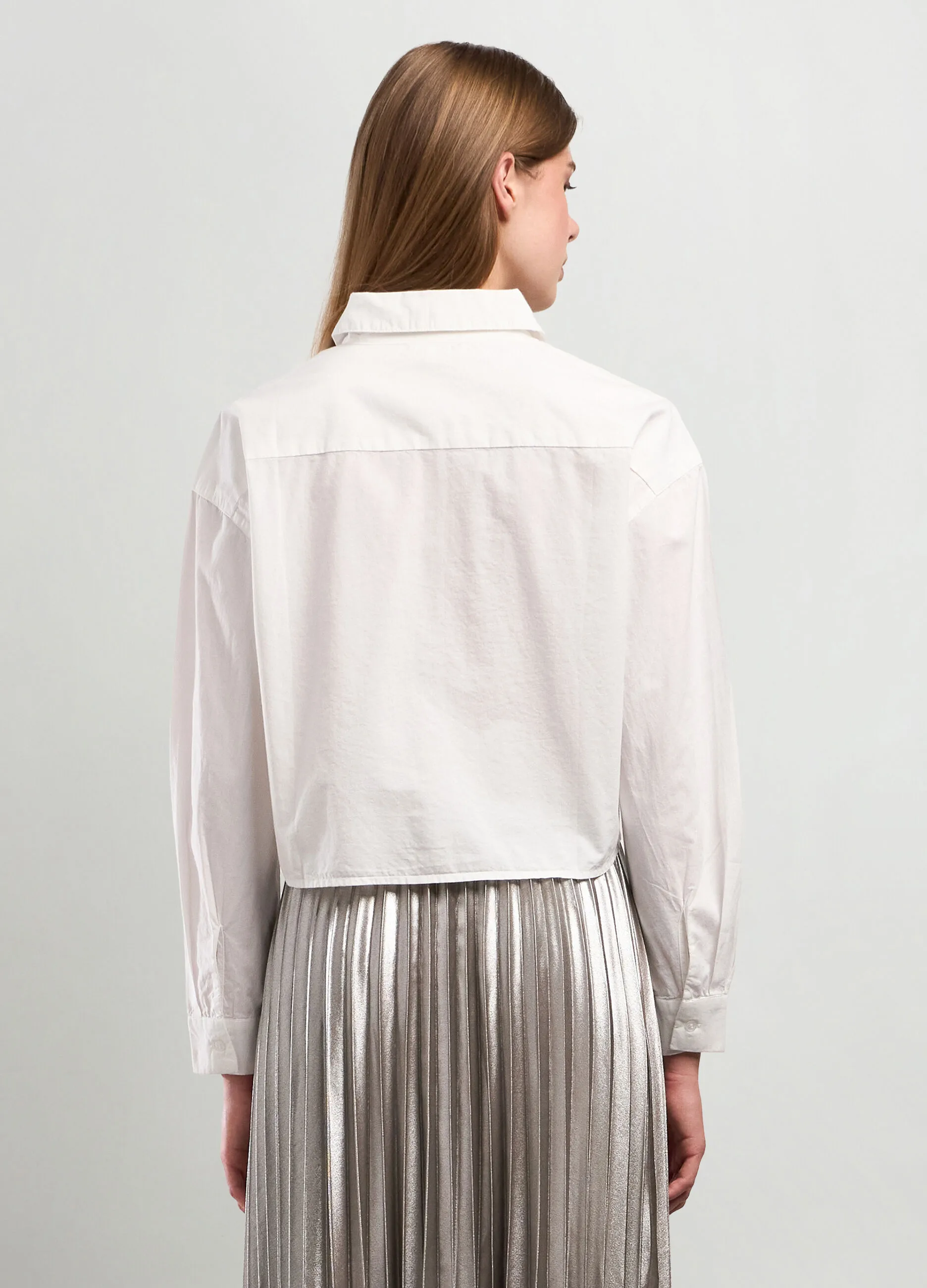 NICE & CHIC  Camicia in puro cotone con strass donna