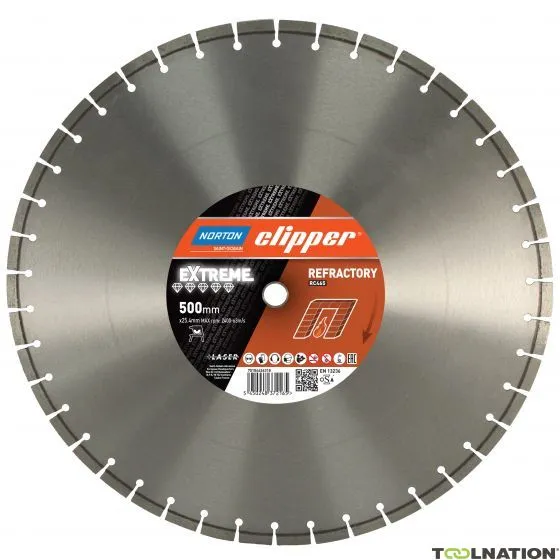 Norton Clipper 70184626318 Extreme RC465 Lama diamantata 500 x 25,4 mm