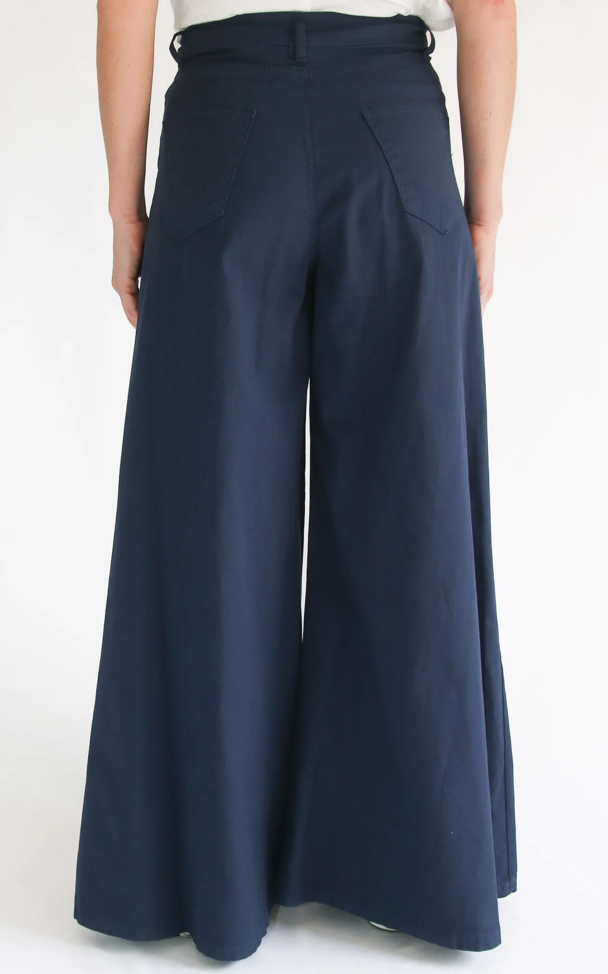 Off-on – Pantalone Kate wide leg – Blu