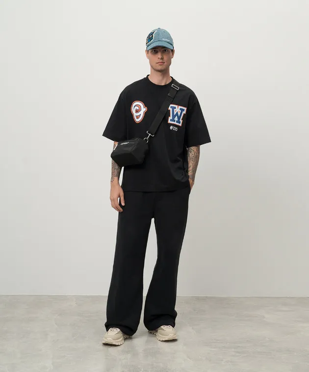 Off-White Maglietta nera del mago OMAA120F24JER00Q