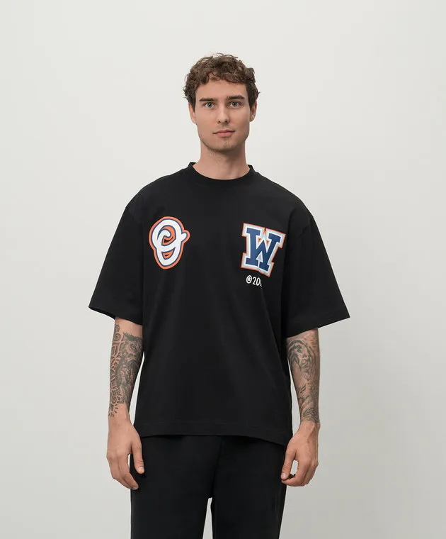 Off-White Maglietta nera del mago OMAA120F24JER00Q