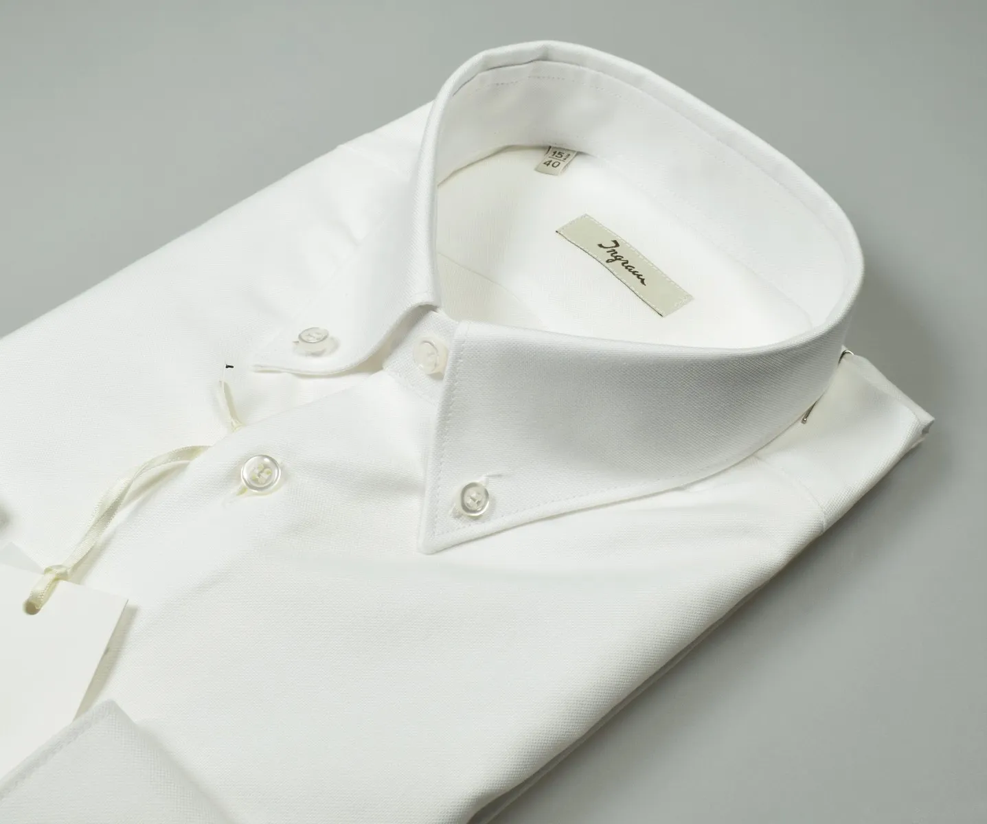 Oxford cotton slim fit button down shirt