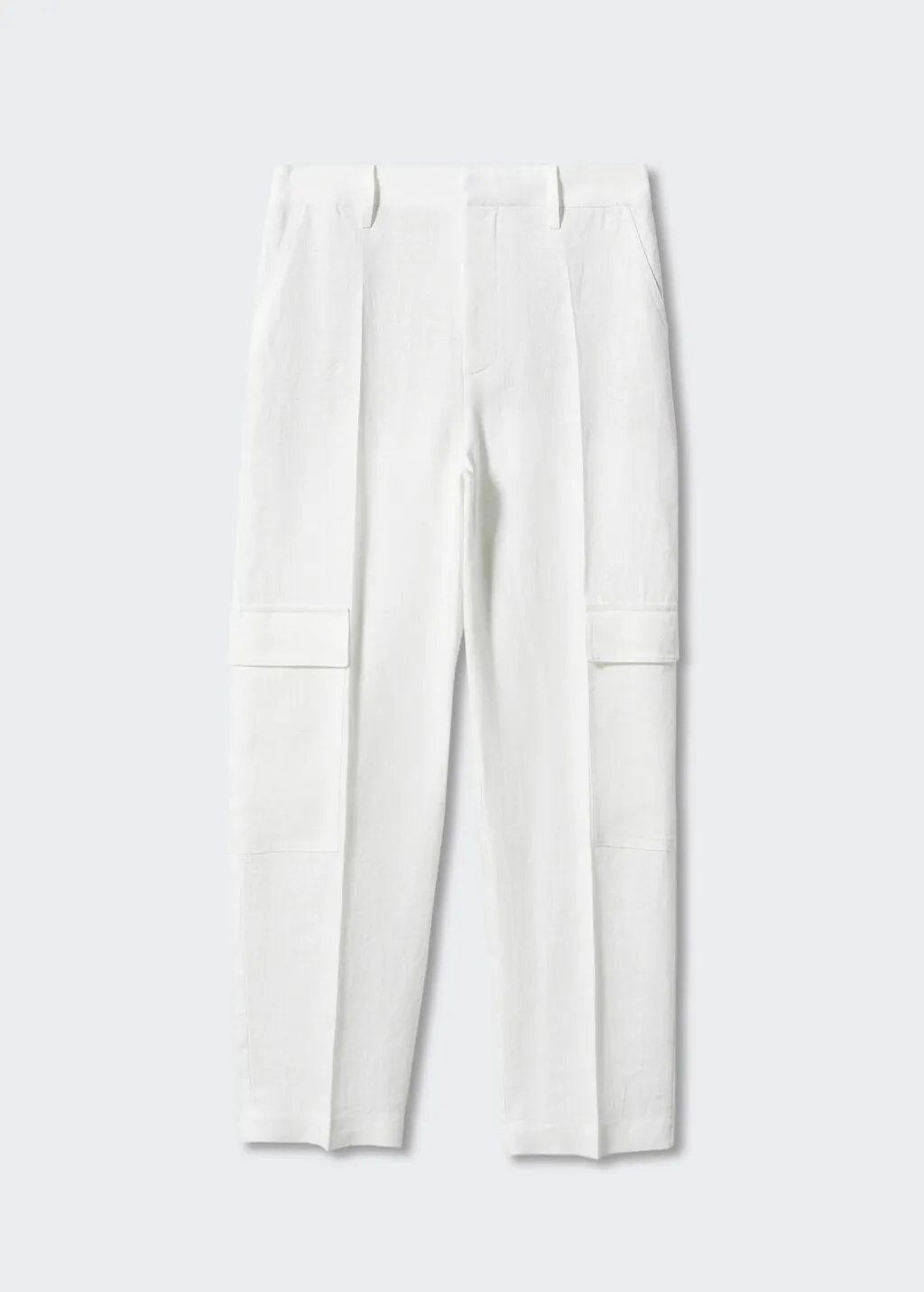 Pantaloni lino stile cargo
