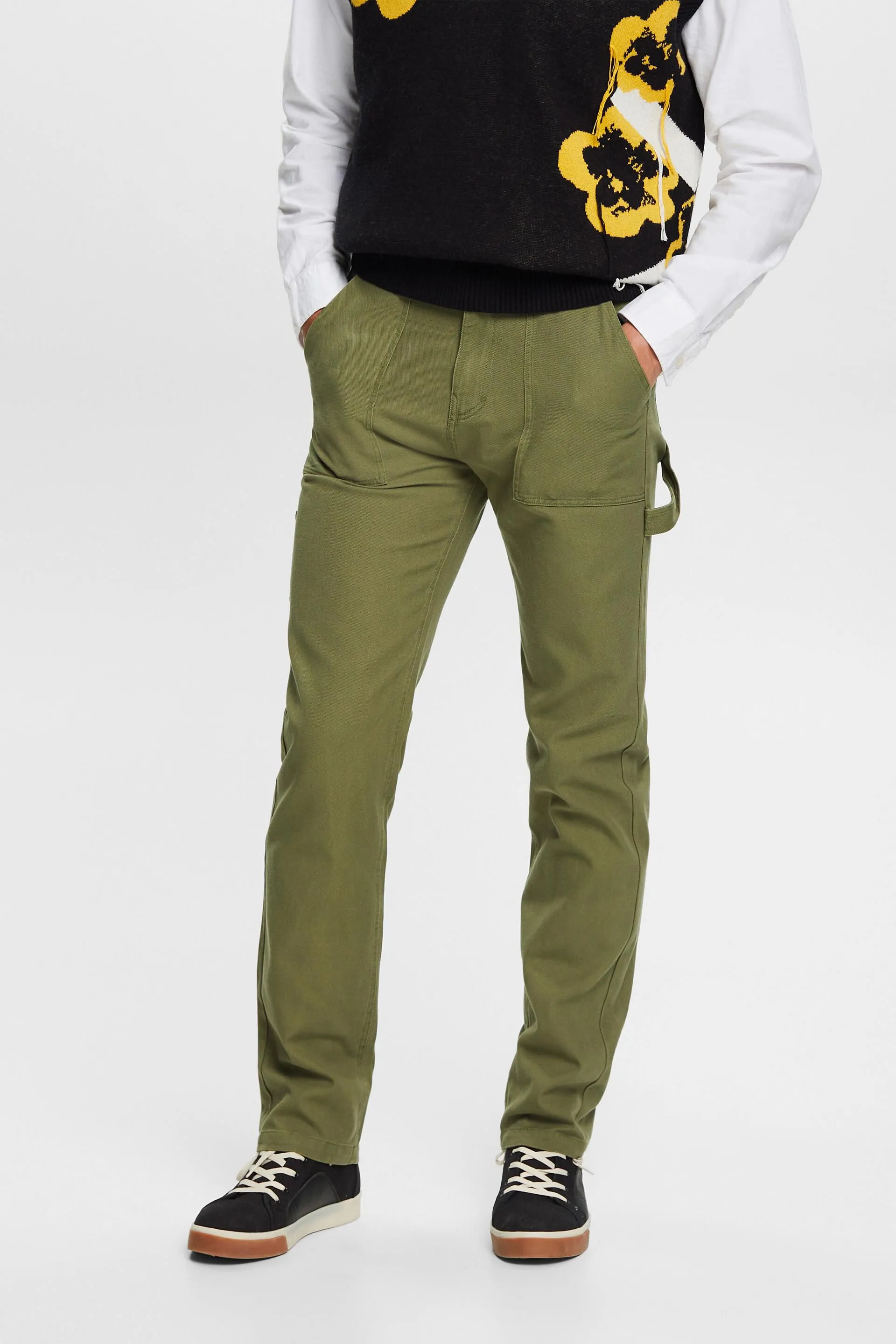Pantaloni stile cargo in cotone