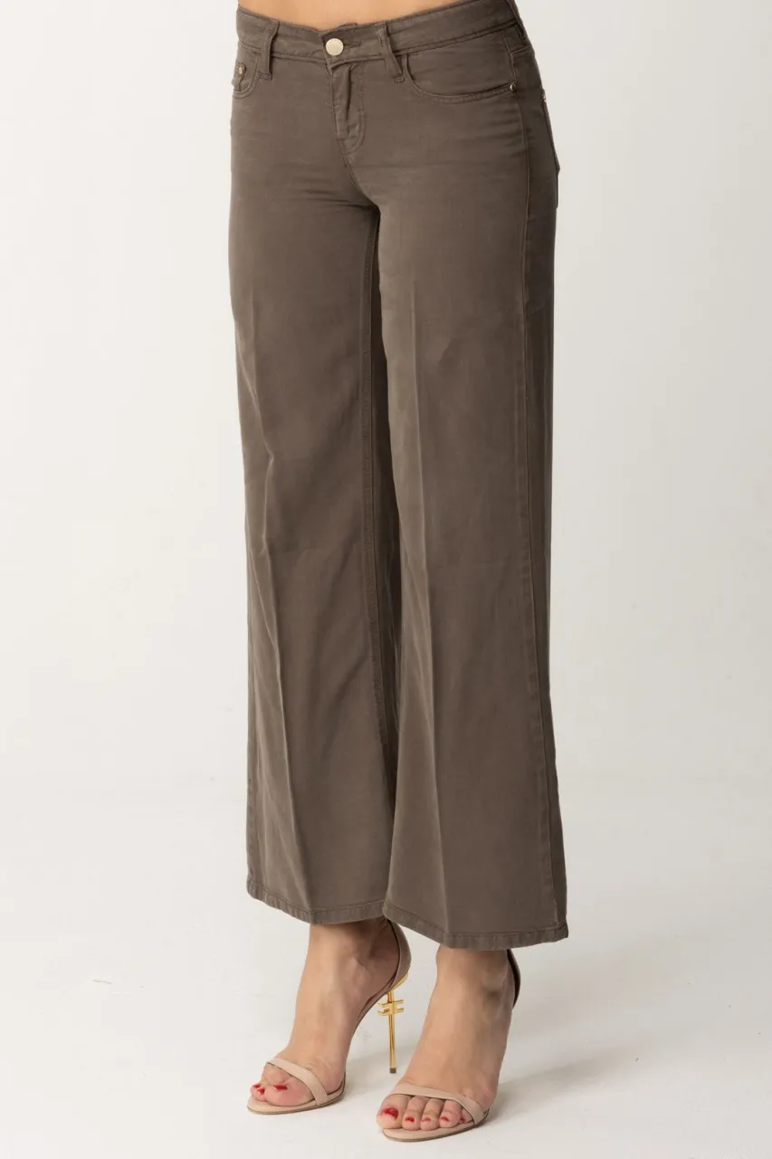 Pantaloni wide leg GENERAL BROWN
