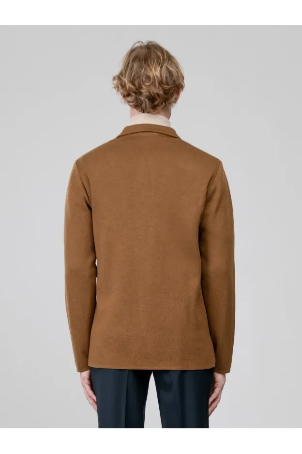 Paoloni Giacca Maglia Monopetto Jersey Stretch