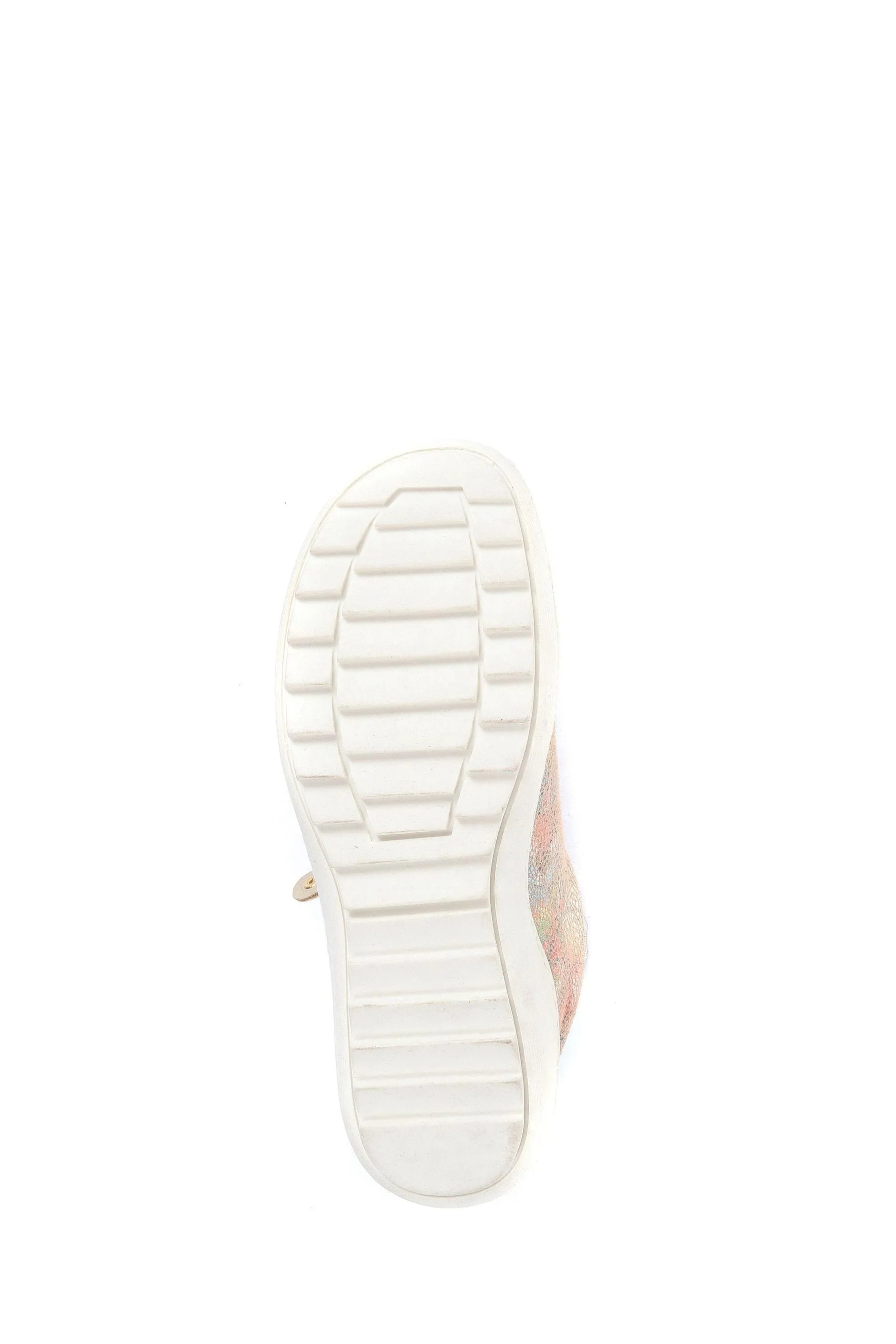 Pavers Oro - Scarpe da ginnastica stringate con fiori