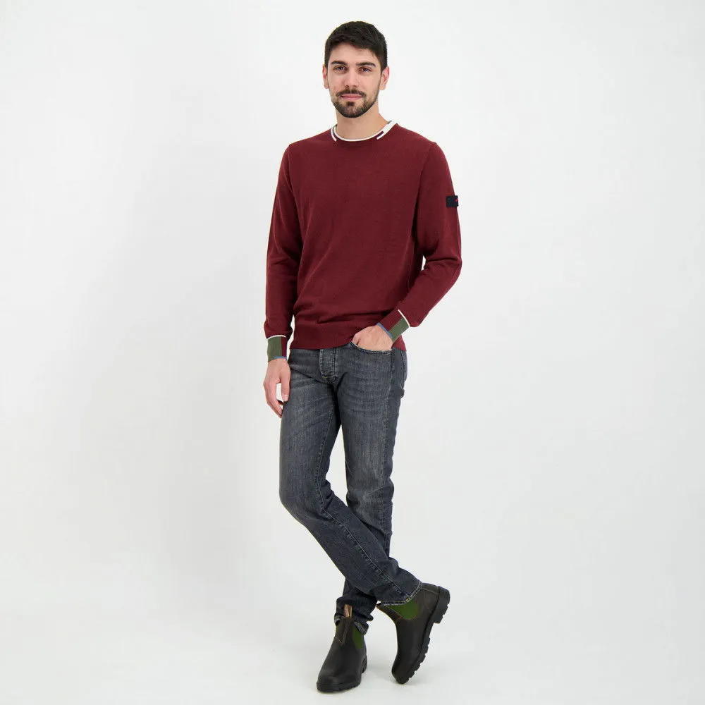 PEUTEREY MAGLIONE GIROCOLLO LANA INSERTATO MARLON