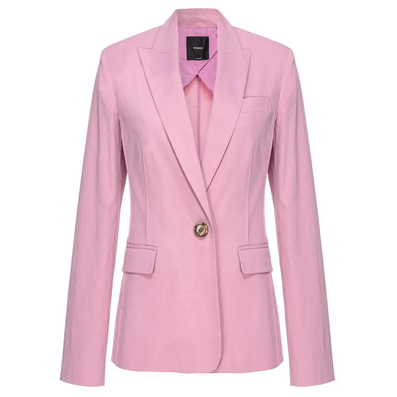 Pinko giacca rosa in lino