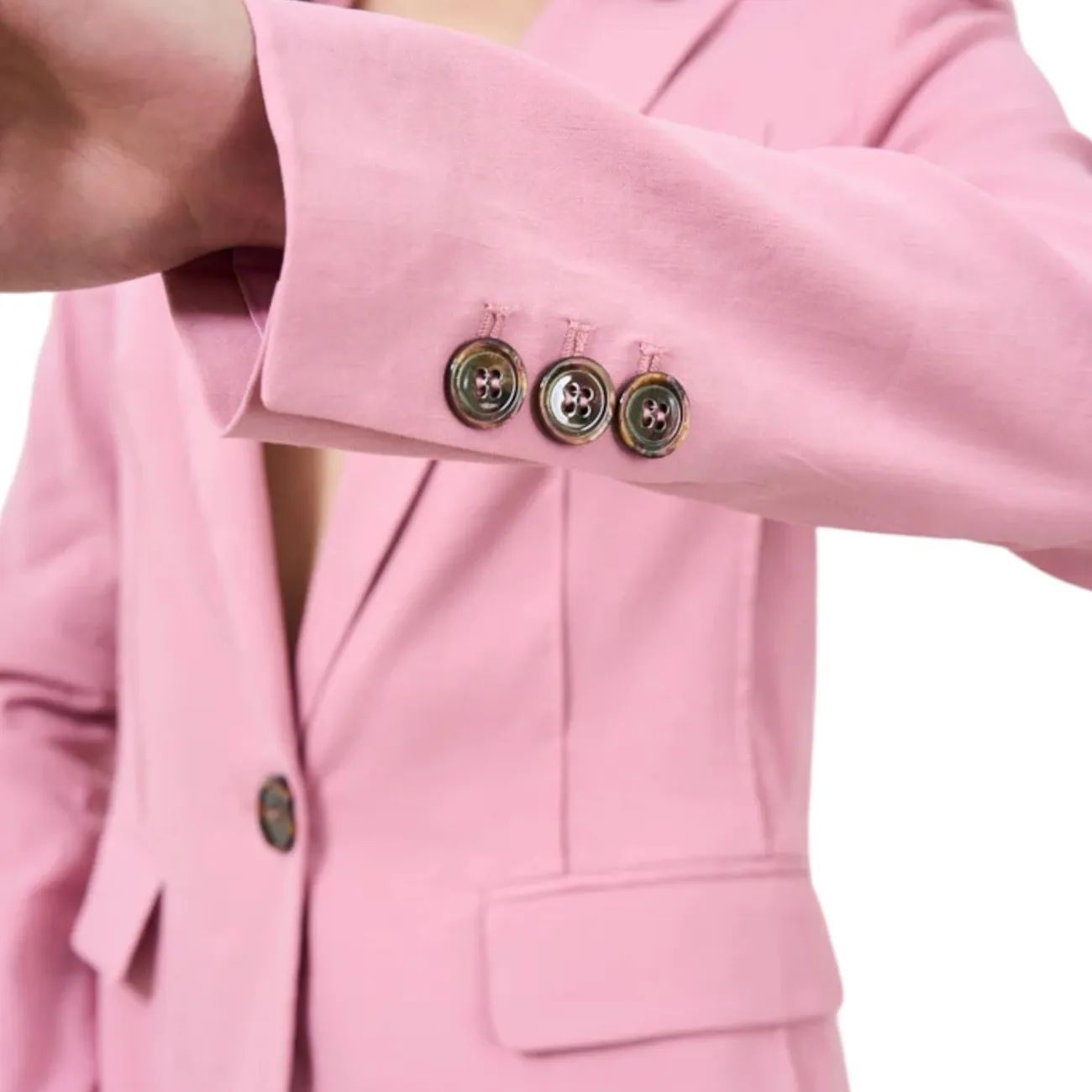 Pinko giacca rosa in lino