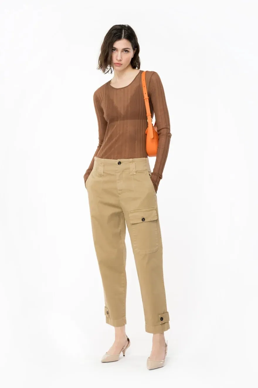 PINKO Pantaloni cargo old wash