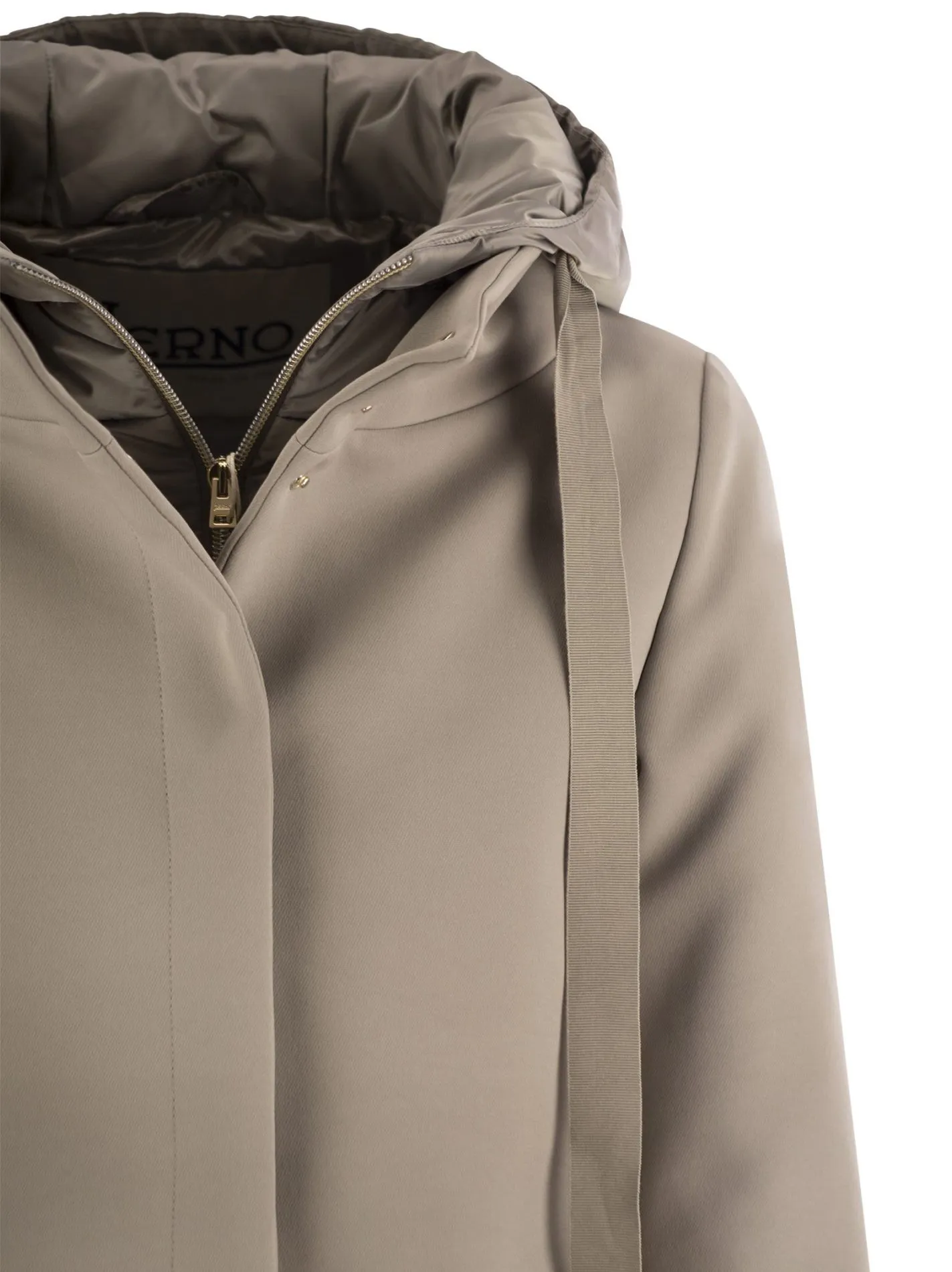 Piumino A-Shape con cappuccio
