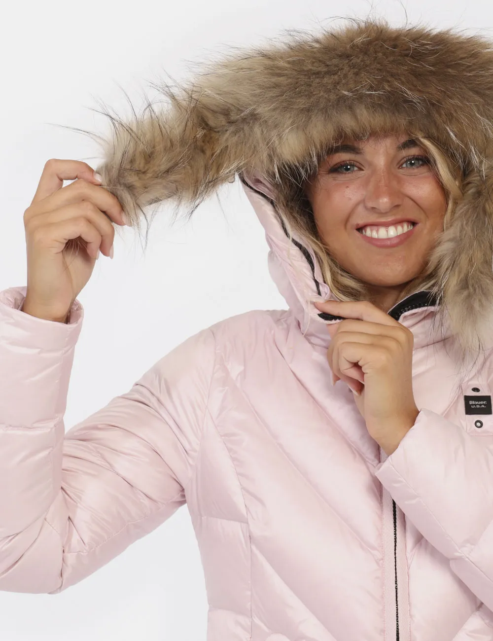 Piumino Blauer Rosa