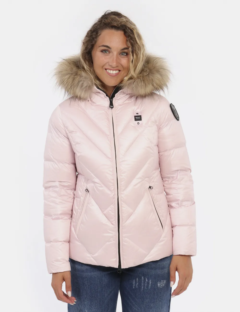 Piumino Blauer Rosa