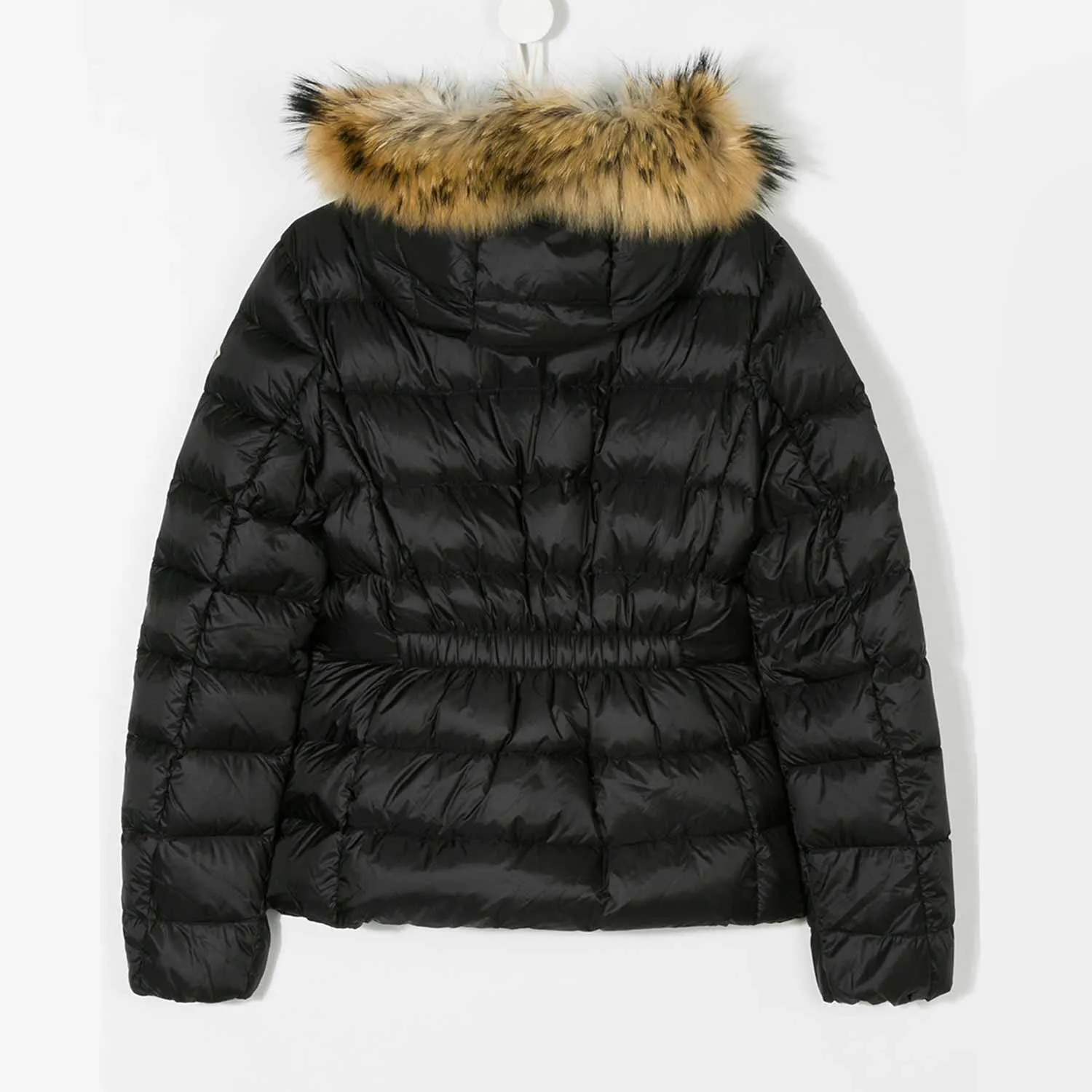 Piumino Girl Nero Con Pelliccia