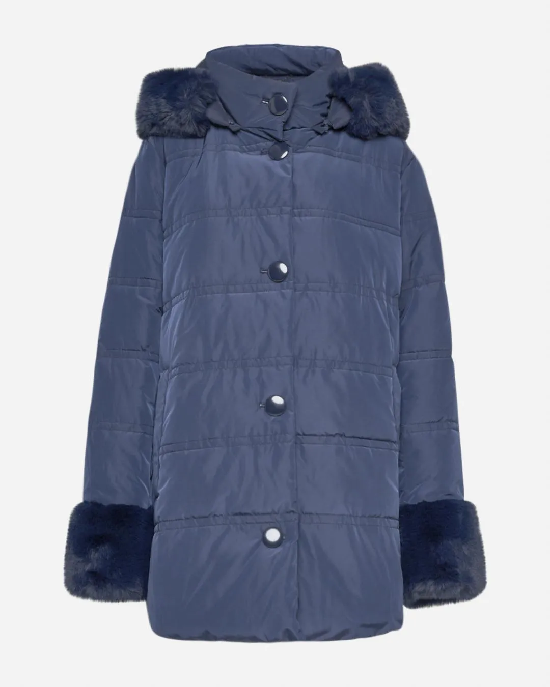 Piumino pelliccia LIGHT BLUE