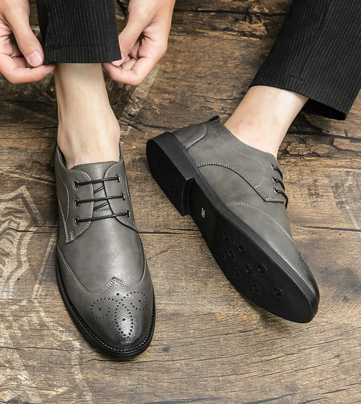 Primavera nuovi uomini scarpe da lavoro scarpe oxford da uomo scarpe eleganti in pelle con lacci uomo formale scarpe da sposa da