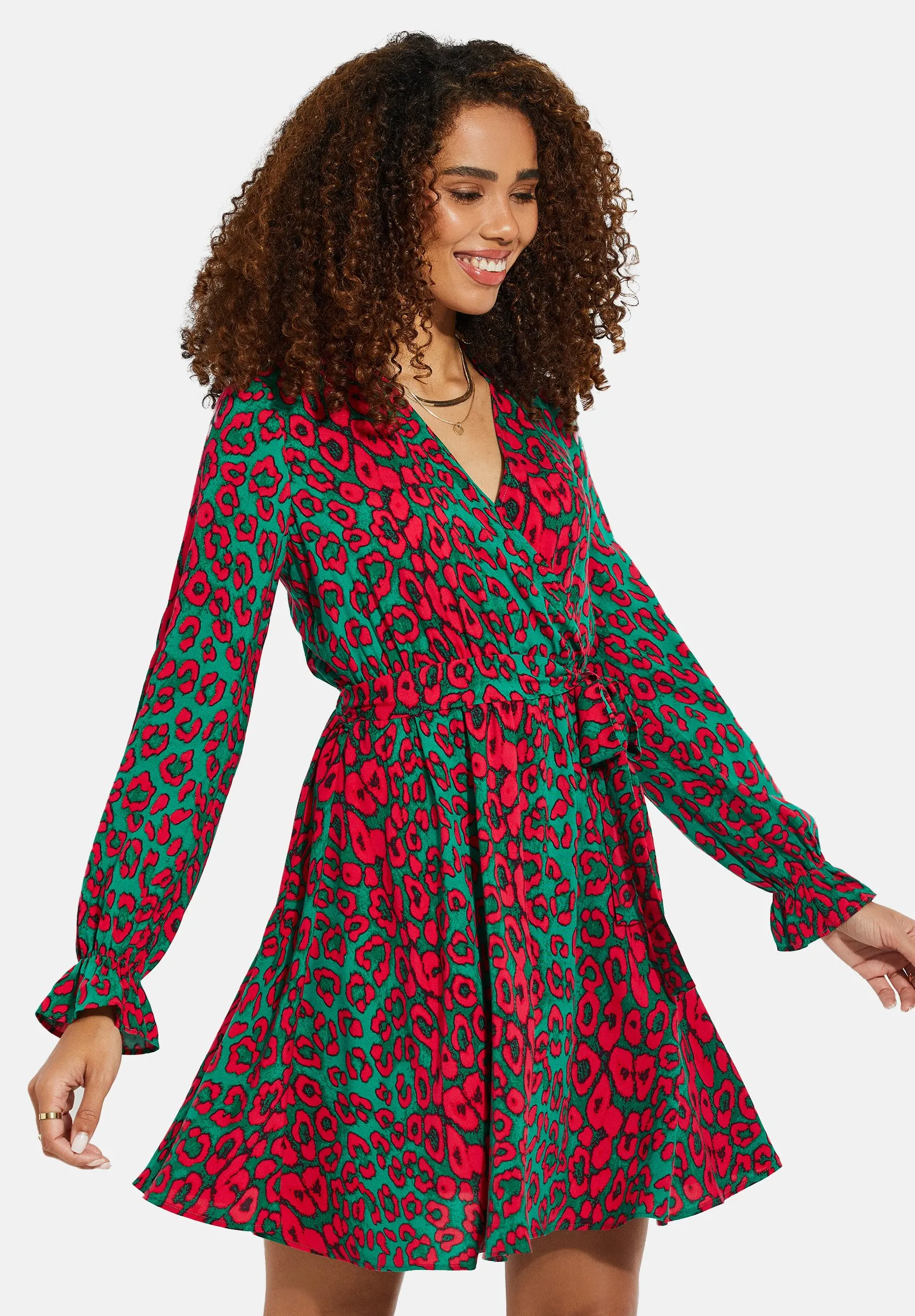PRINTED WRAP - Vestito estivo