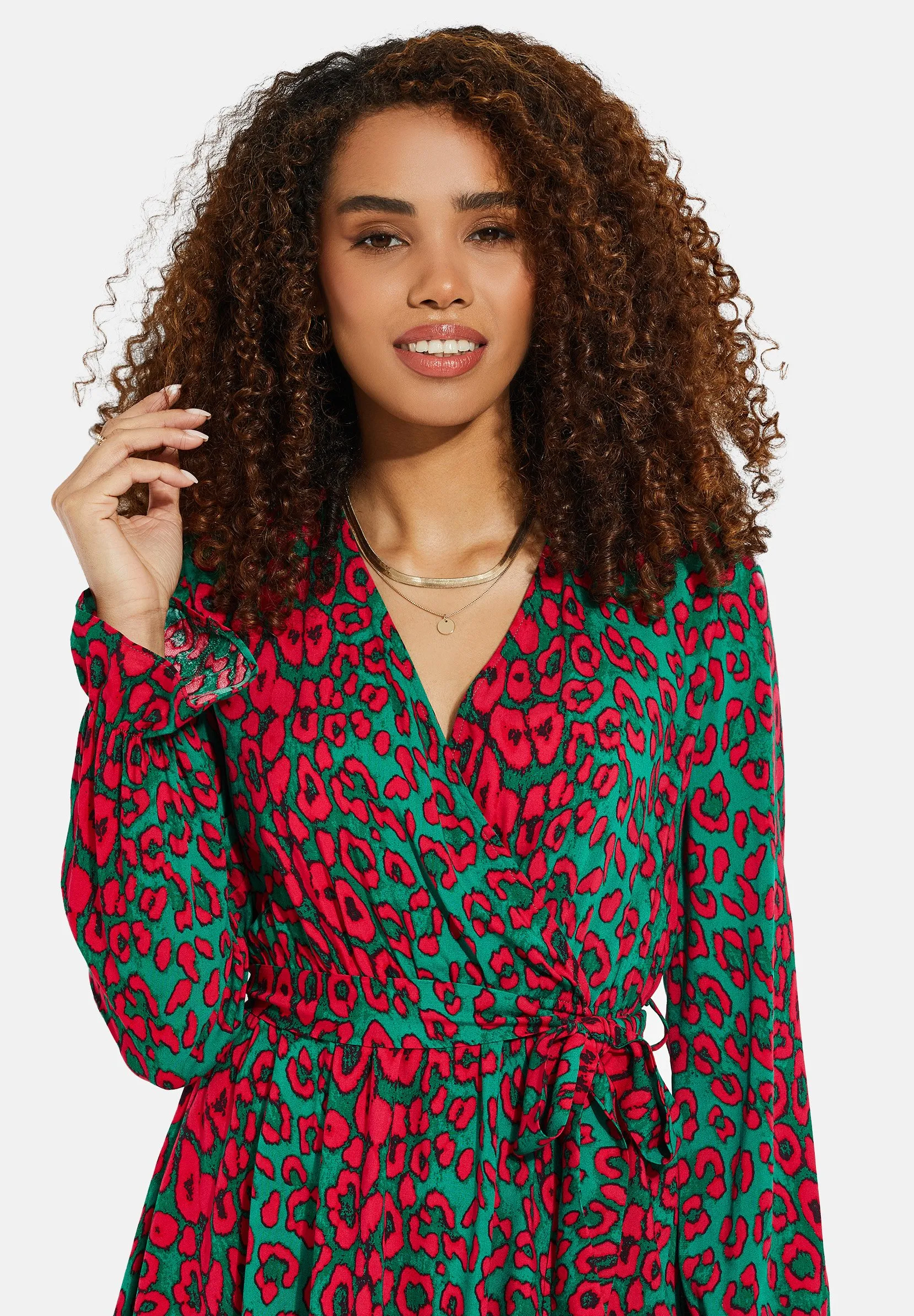 PRINTED WRAP - Vestito estivo