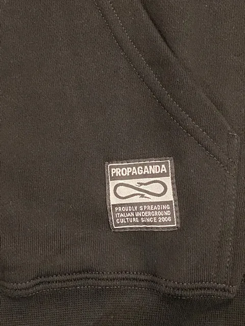 Propaganda Hooded Sweatshirt Ribs Icon Mask 21FWPRFE532-01 black