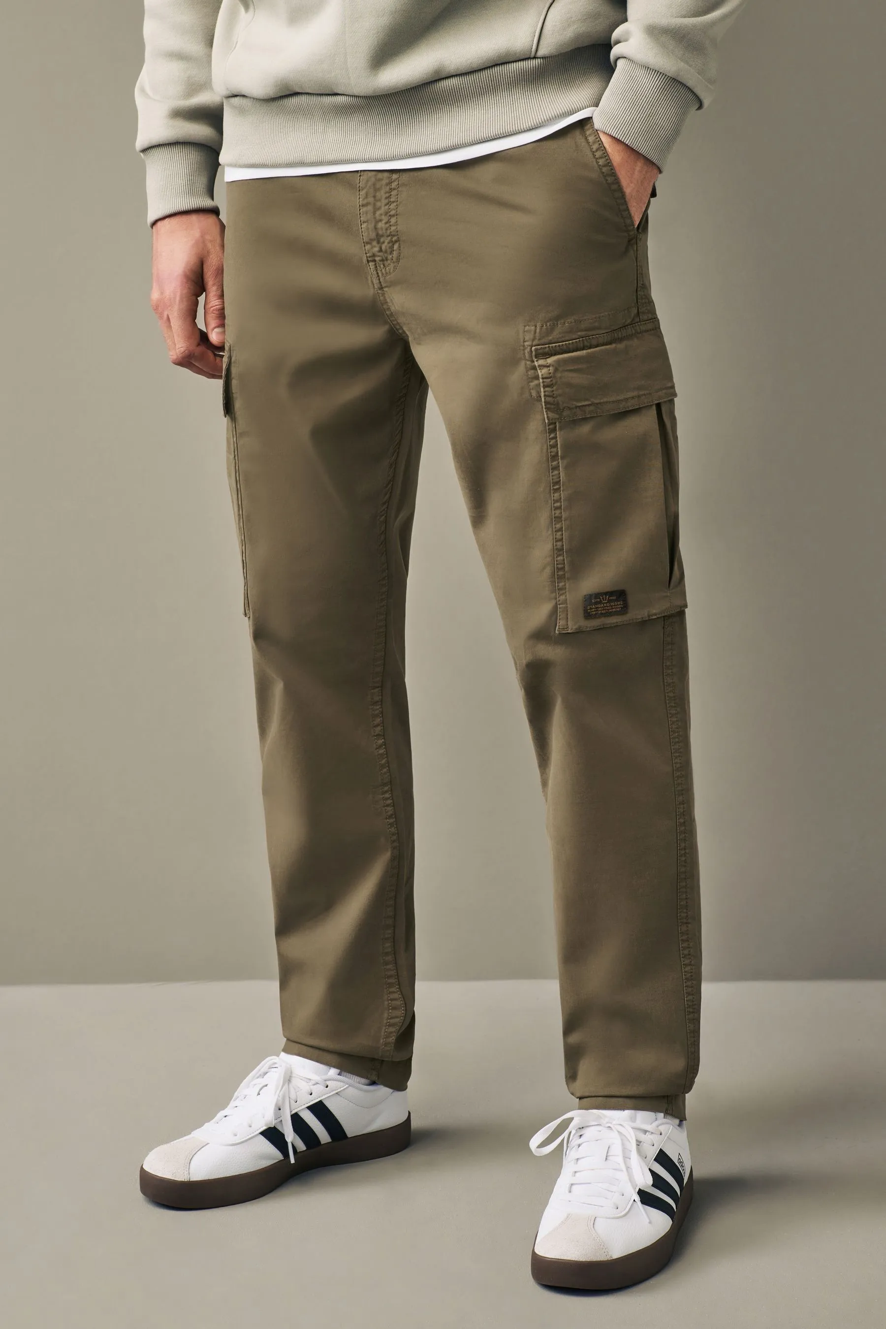 Regular - Pantaloni cargo vestibilità attillata