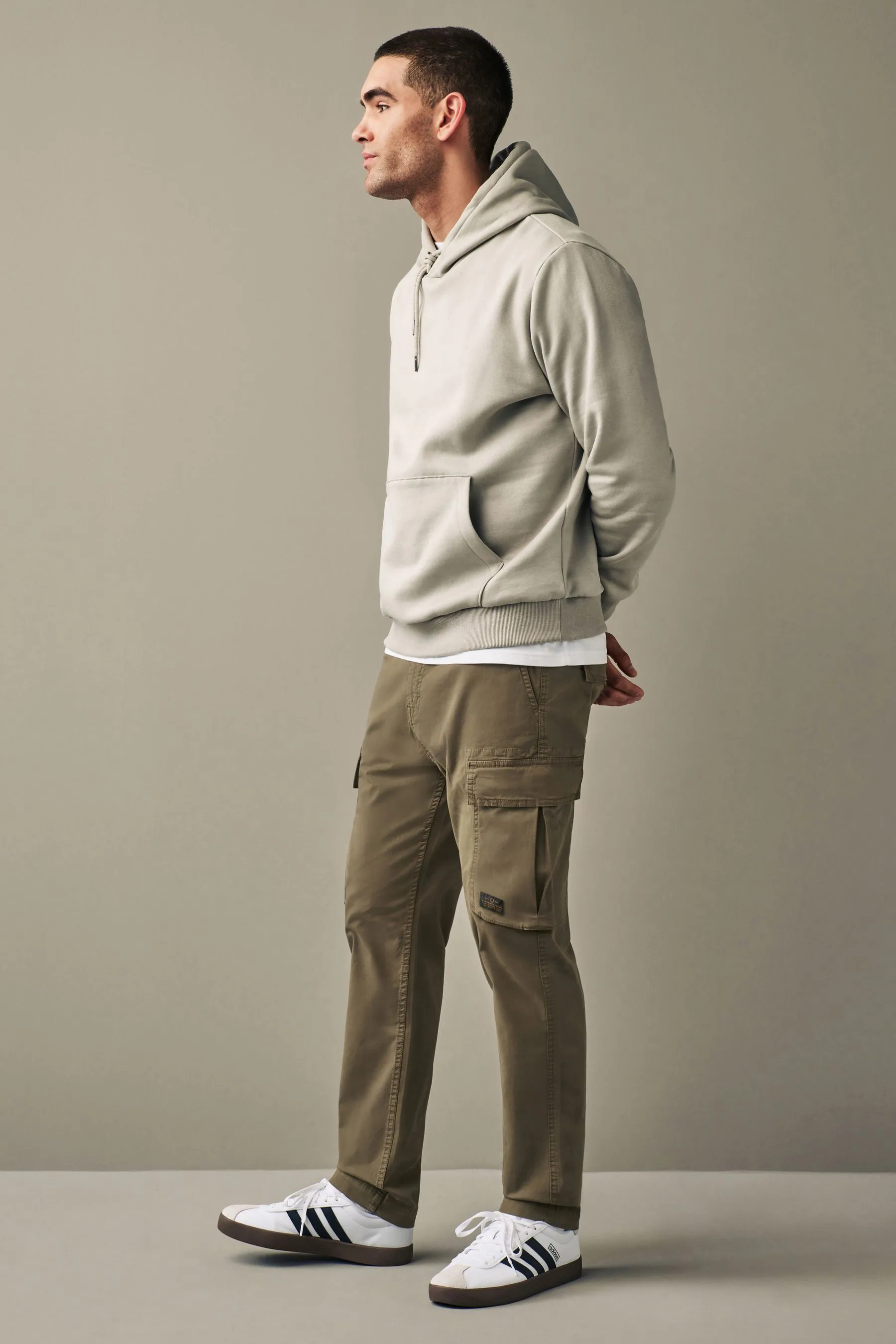 Regular - Pantaloni cargo vestibilità attillata