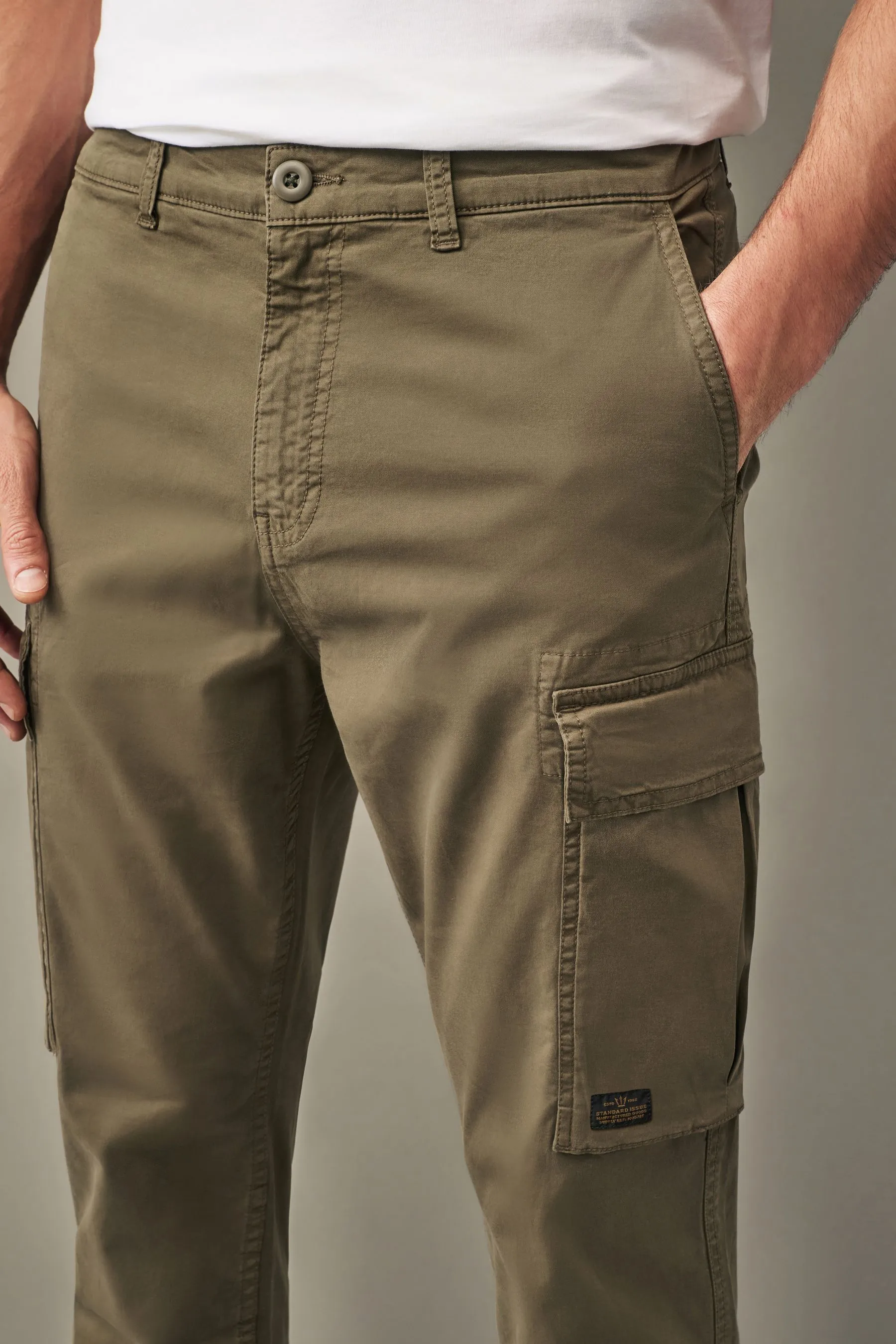 Regular - Pantaloni cargo vestibilità attillata