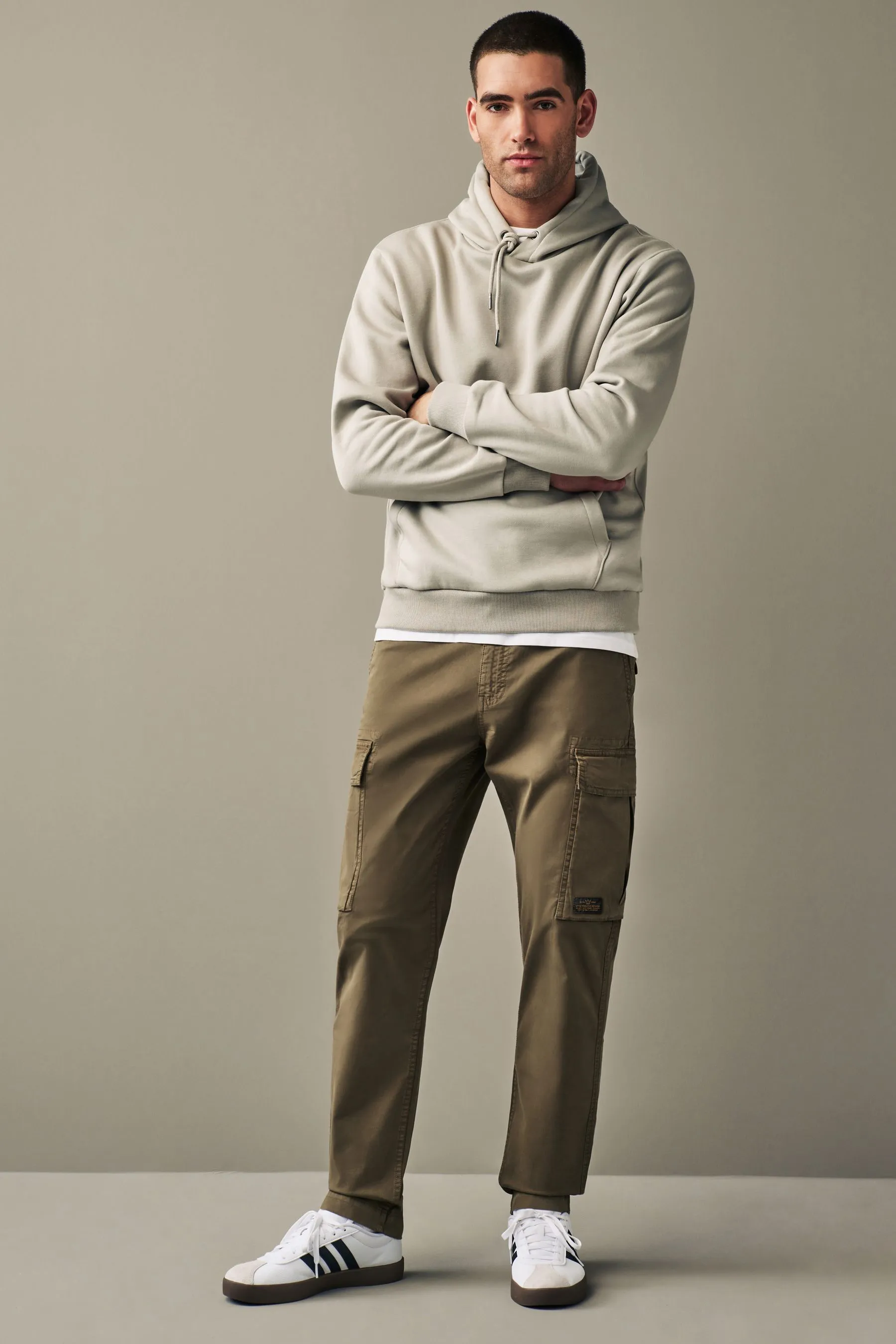 Regular - Pantaloni cargo vestibilità attillata