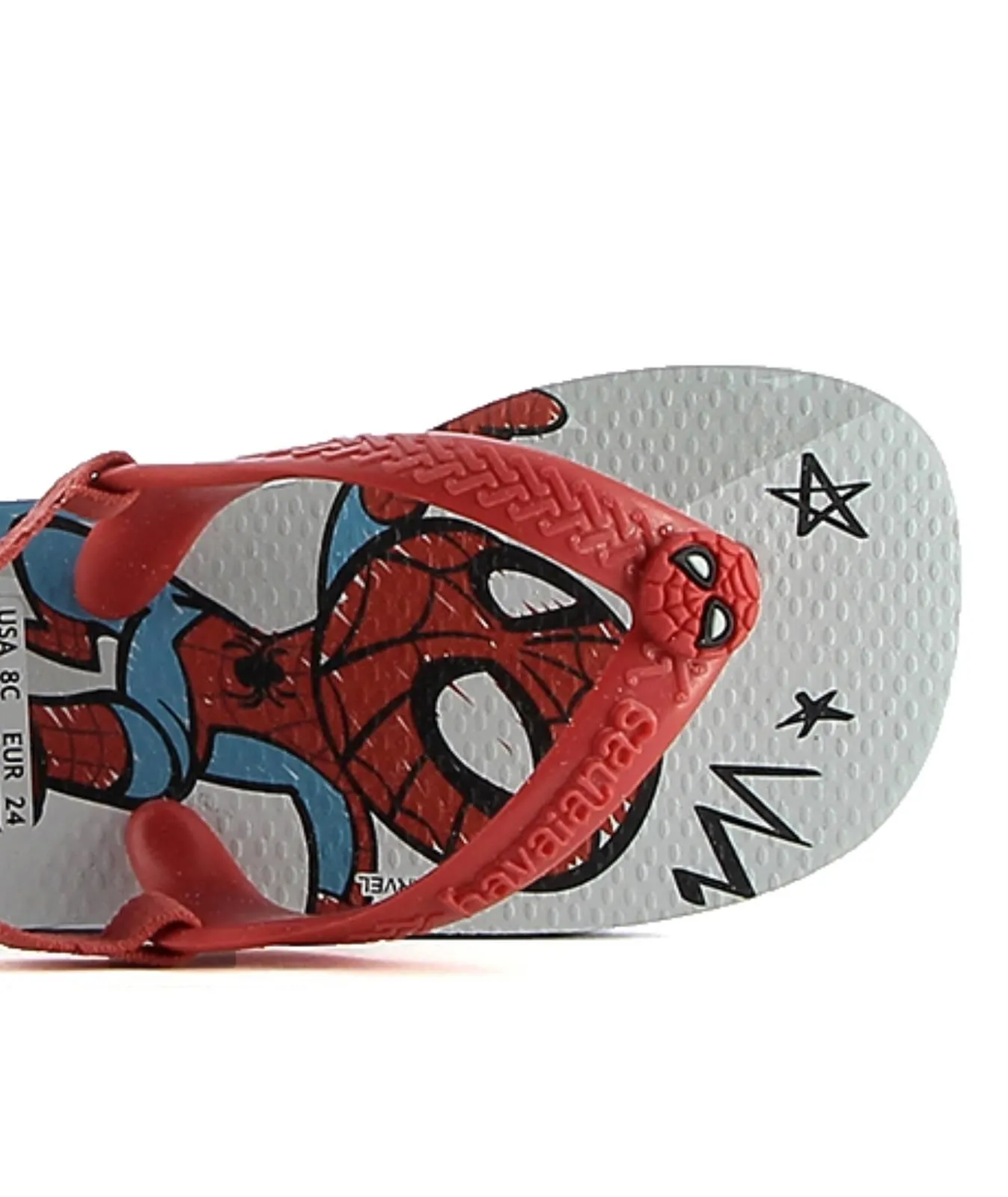 Sandaletti infradito da mare rossi Spiderman