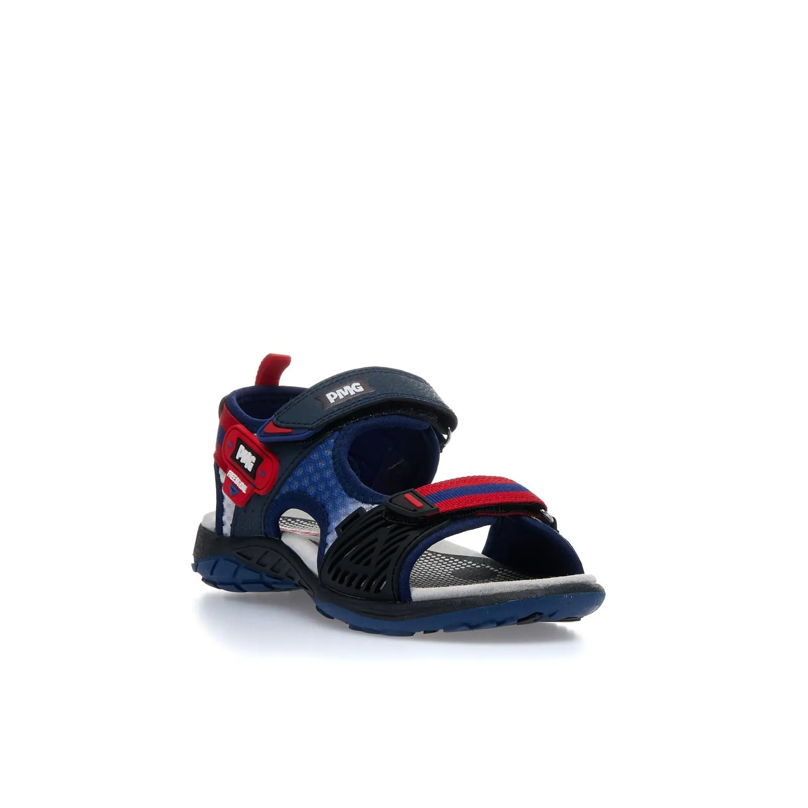 Sandali bianchi e rossi con velcro