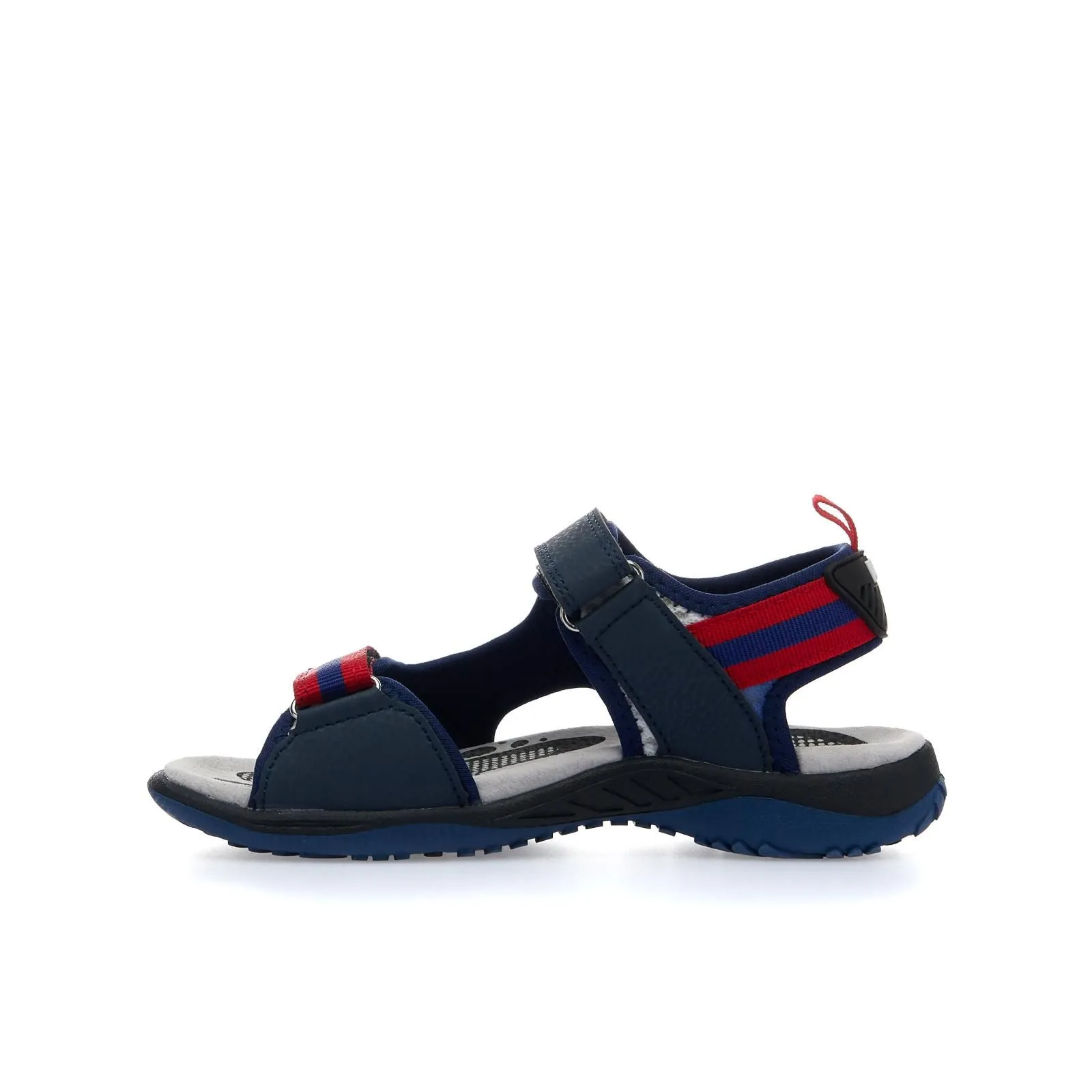 Sandali bianchi e rossi con velcro