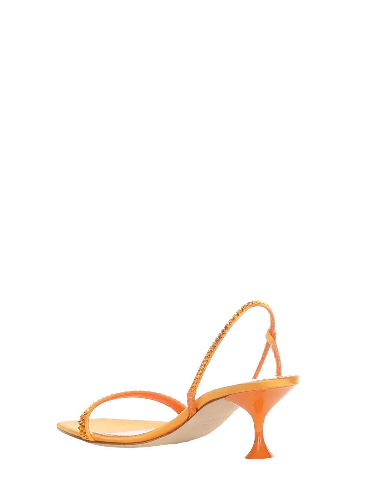 SANDALI "TAMI 055 KIMI" IN SATIN ARANCIONE