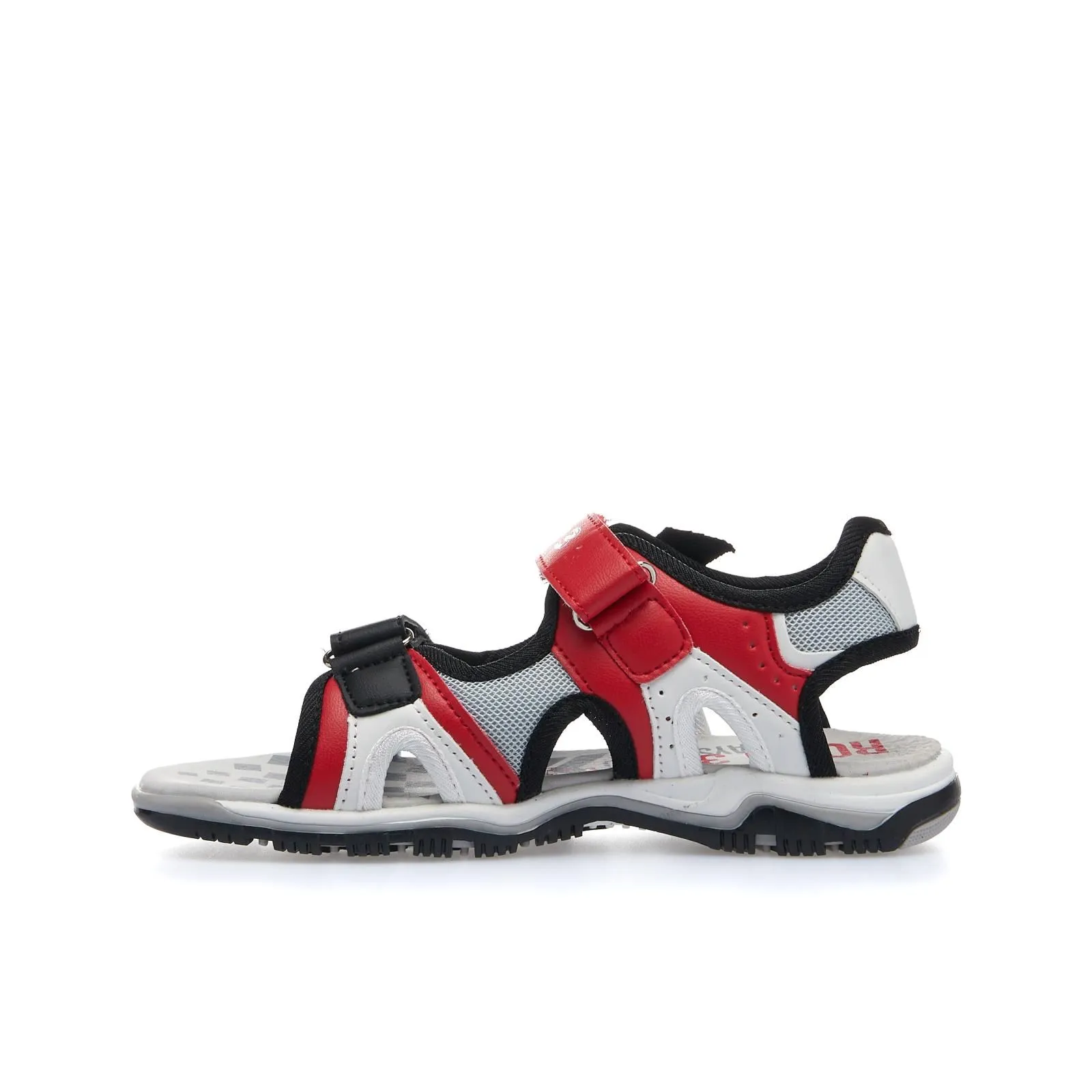 Sandali rossi con logo e velcro