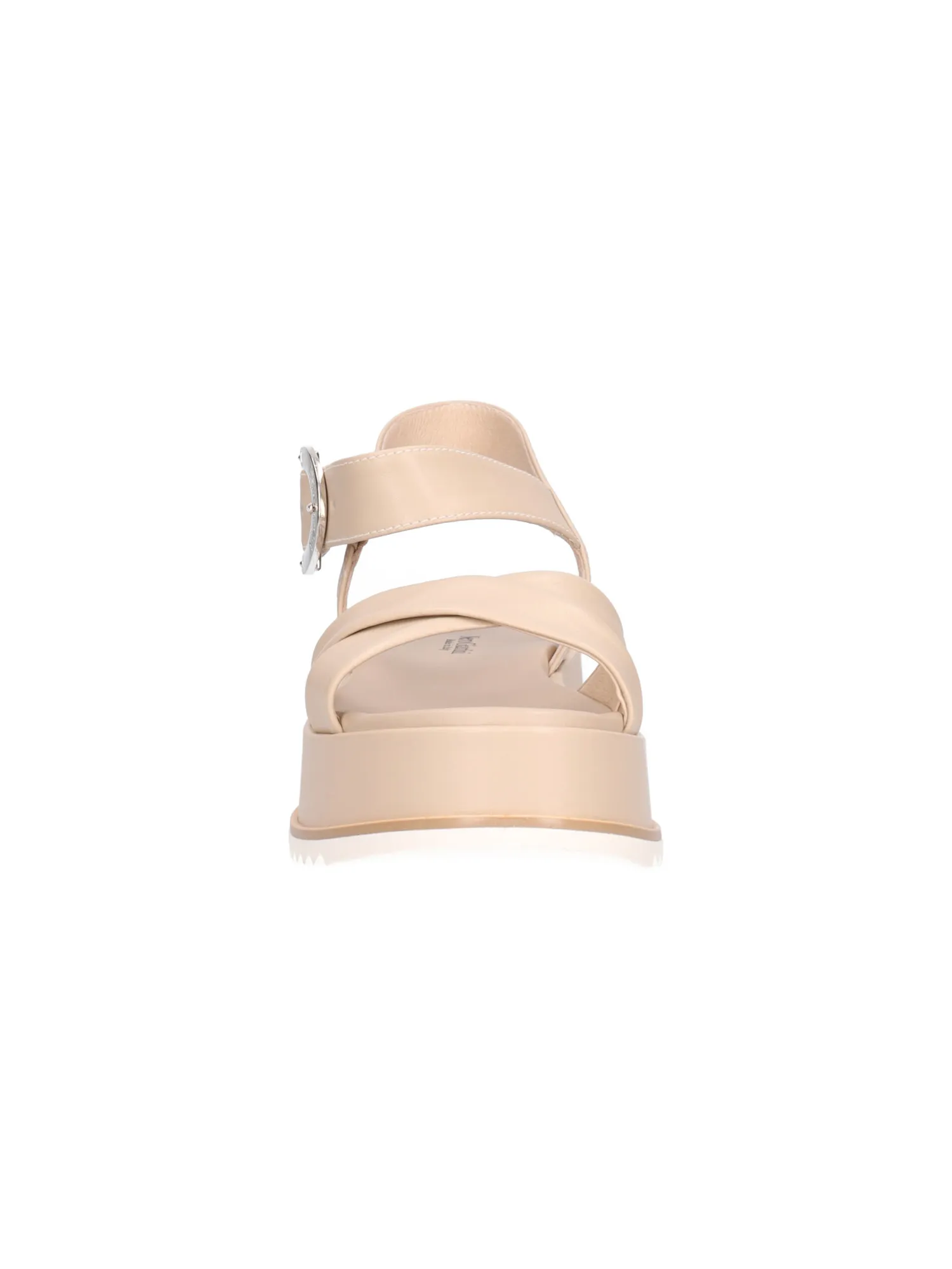 Sandalo con platform Nero Giardini da donna beige