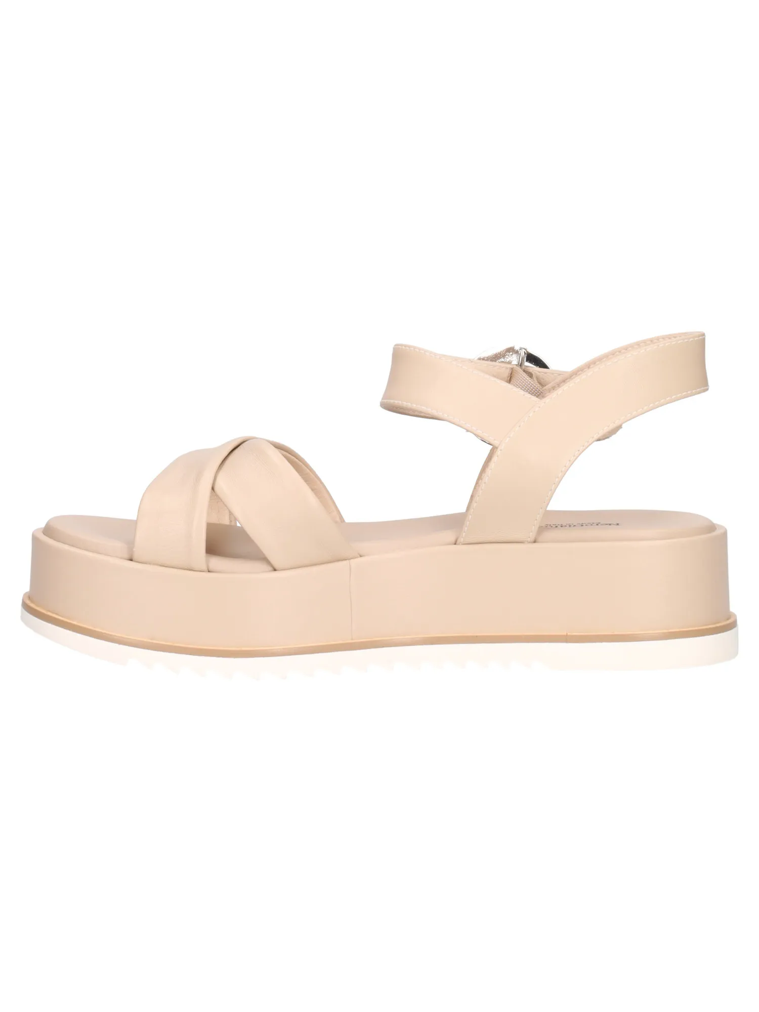 Sandalo con platform Nero Giardini da donna beige