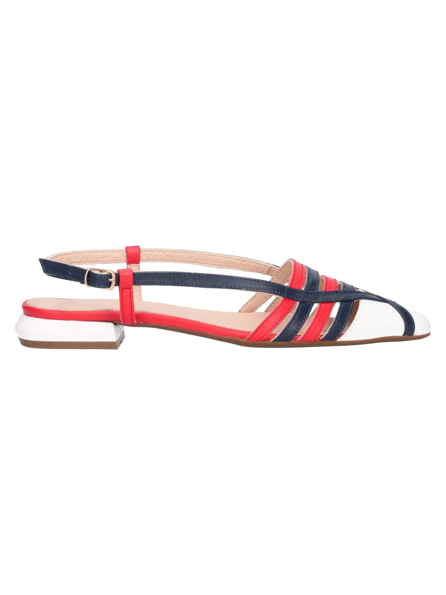 Sandalo con punta chiusa Epochè Xi da donna bianco, rosso e blu