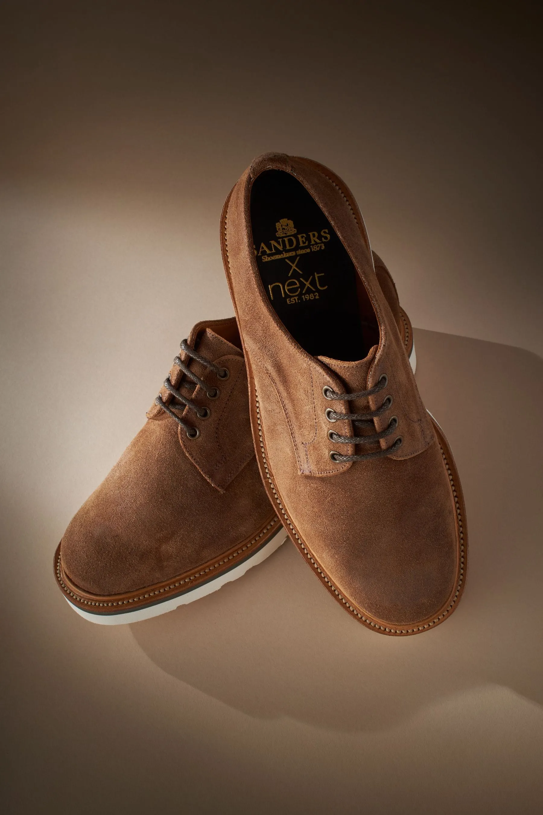 Sanders - Scarpe derby per Next con zeppa