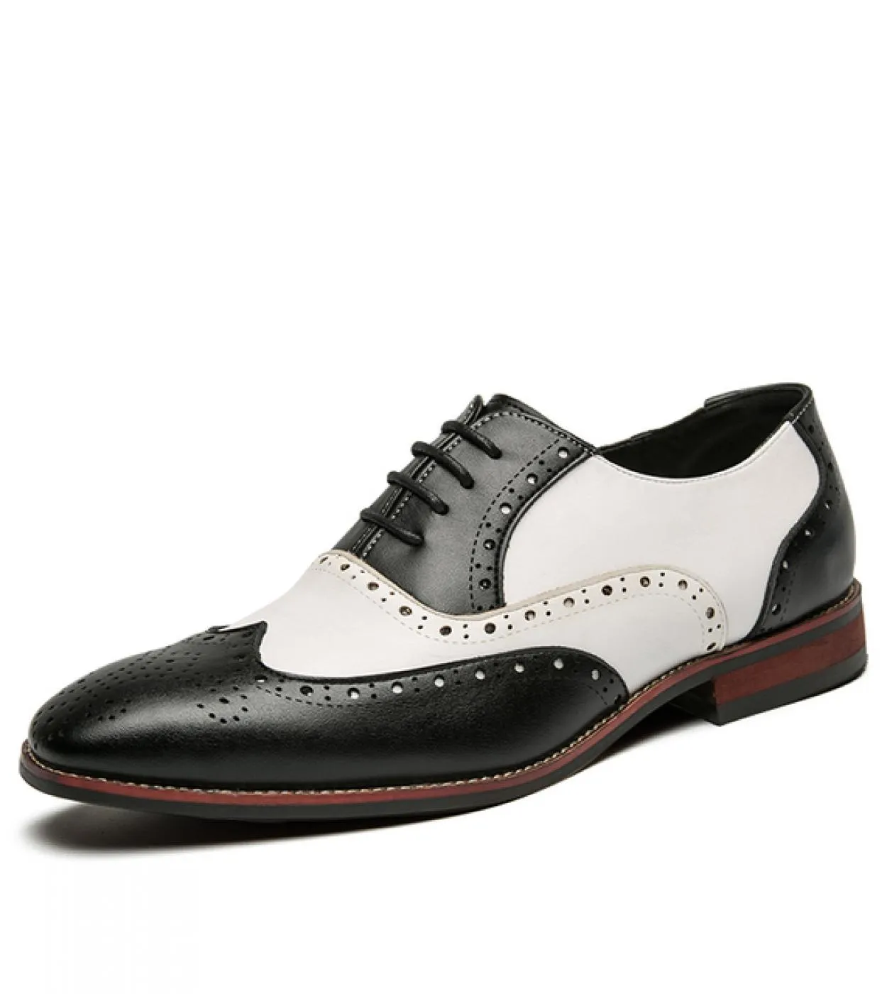 Scarpe eleganti da uomo primaverili Scarpe stringate Oxford Scarpe da lavoro in pelle di marca di lusso Comode scarpe a punta Uo