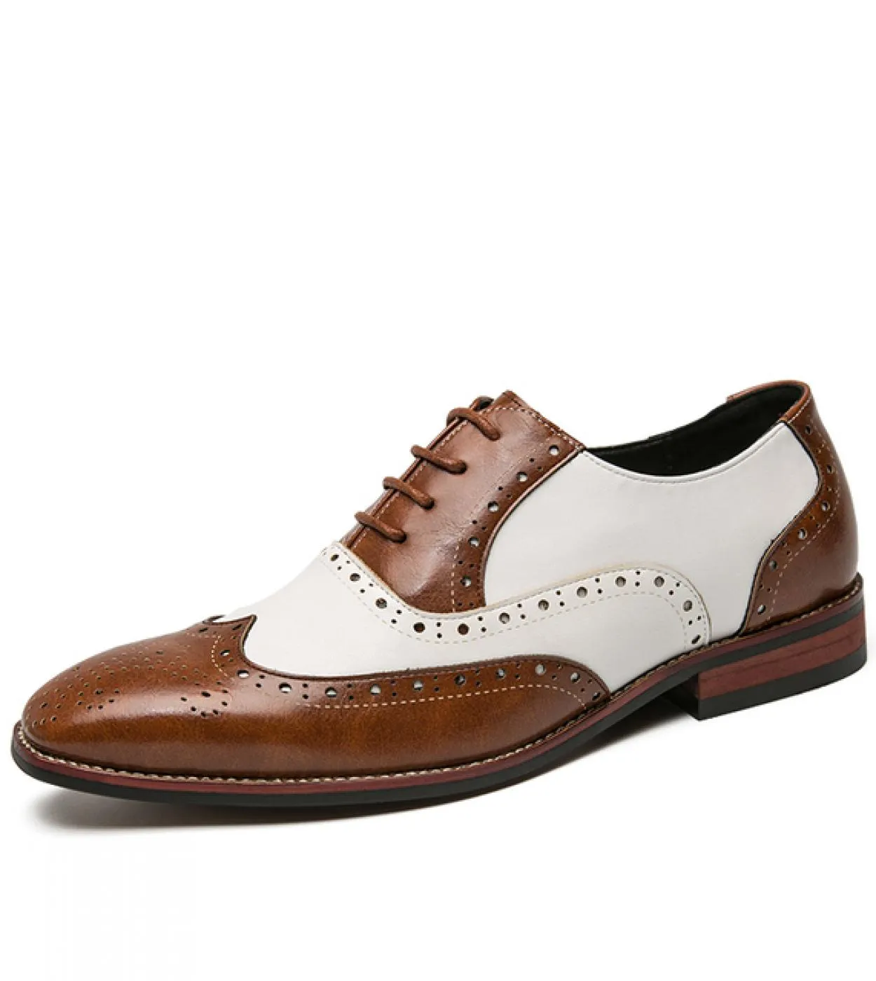 Scarpe eleganti da uomo primaverili Scarpe stringate Oxford Scarpe da lavoro in pelle di marca di lusso Comode scarpe a punta Uo
