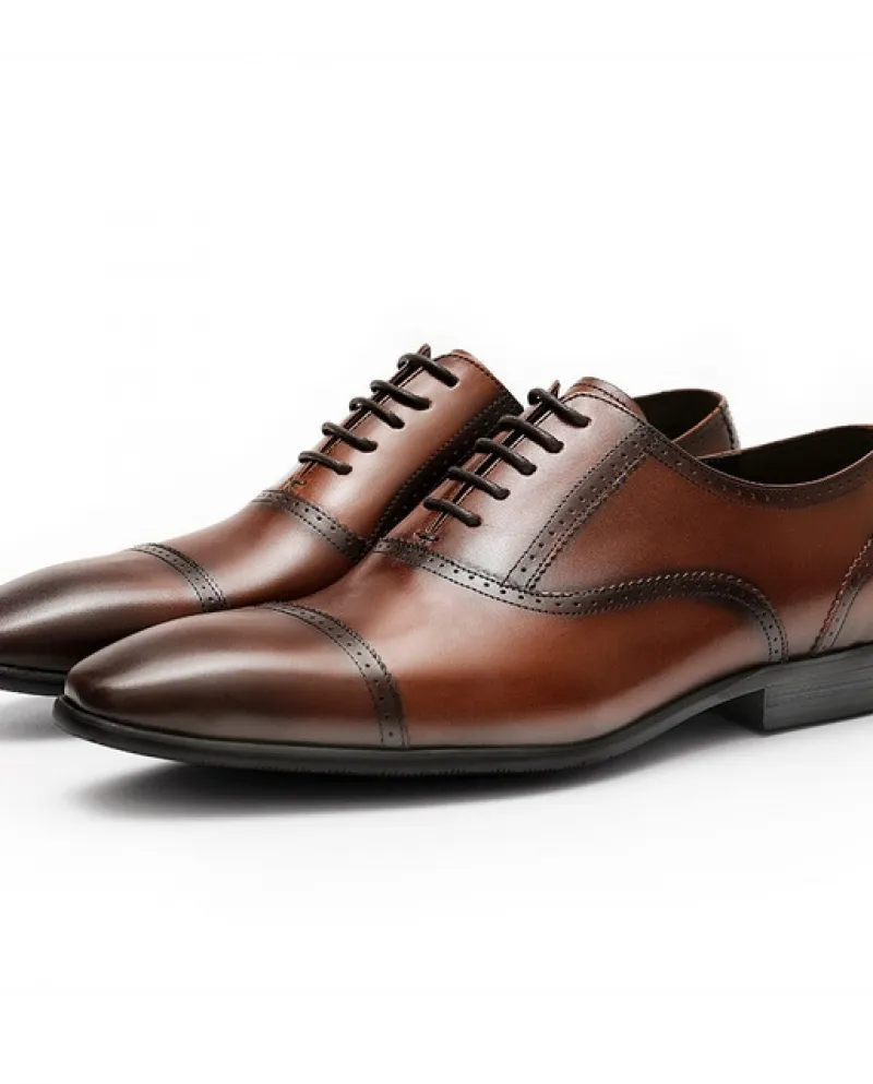 Scarpe formali da uomo autunno Scarpe oxford in vera pelle per uomo Scarpe eleganti nere Scarpe da sposa Lacci Brogues in pelle