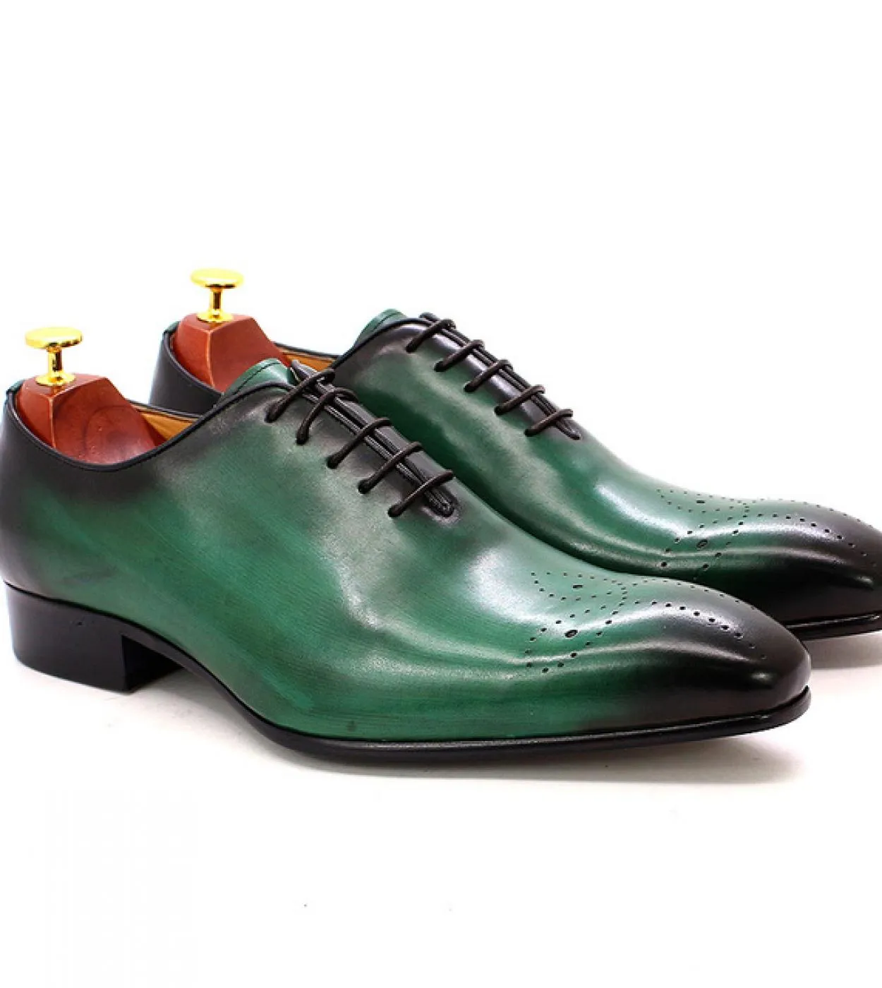 Scarpe marroni casuali da lavoro Scarpe in pelle verniciata Felix Chu Grandi dimensioni 613 Oxford