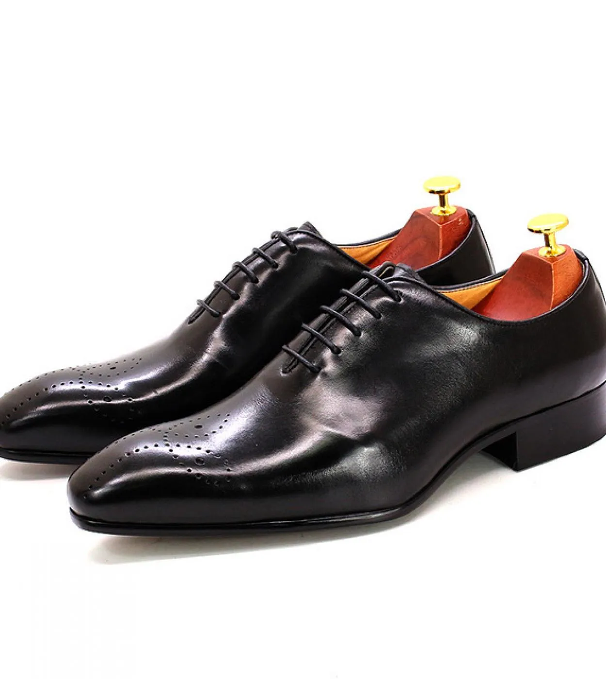 Scarpe marroni casuali da lavoro Scarpe in pelle verniciata Felix Chu Grandi dimensioni 613 Oxford