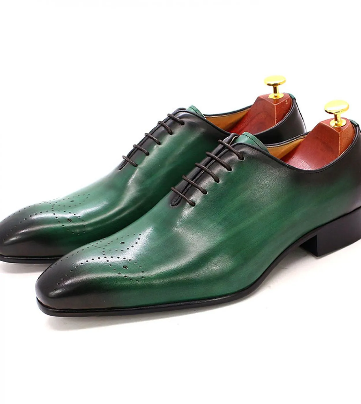 Scarpe marroni casuali da lavoro Scarpe in pelle verniciata Felix Chu Grandi dimensioni 613 Oxford