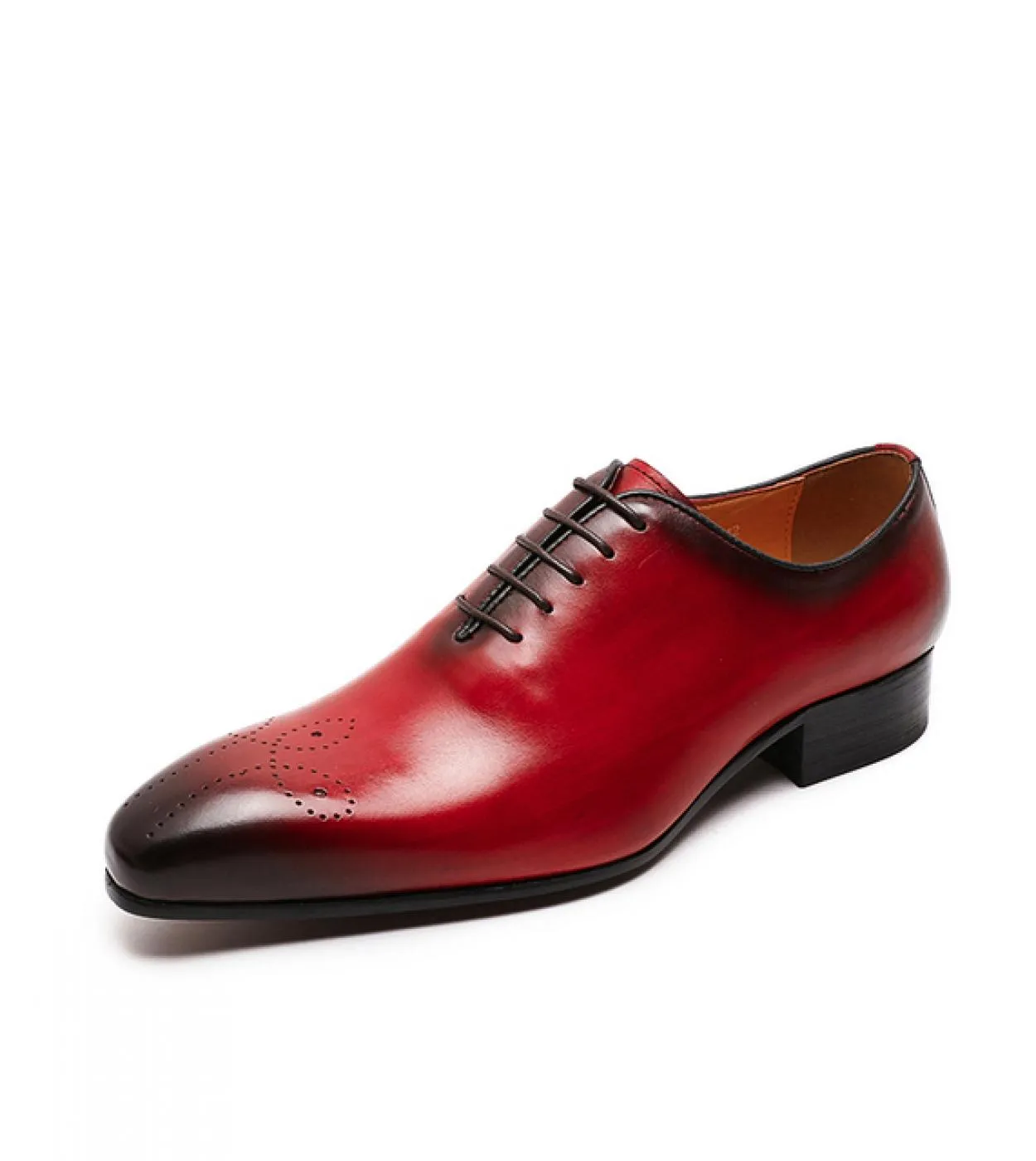 Scarpe marroni casuali da lavoro Scarpe in pelle verniciata Felix Chu Grandi dimensioni 613 Oxford