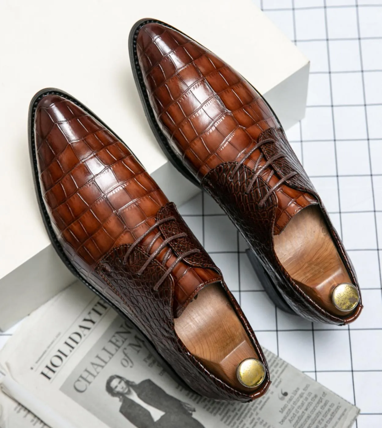 Scarpe Oxford Italia Scarpe da sposa in pelle di serpente di lusso da uomo Scarpe eleganti a punta Scarpe derby classiche origin