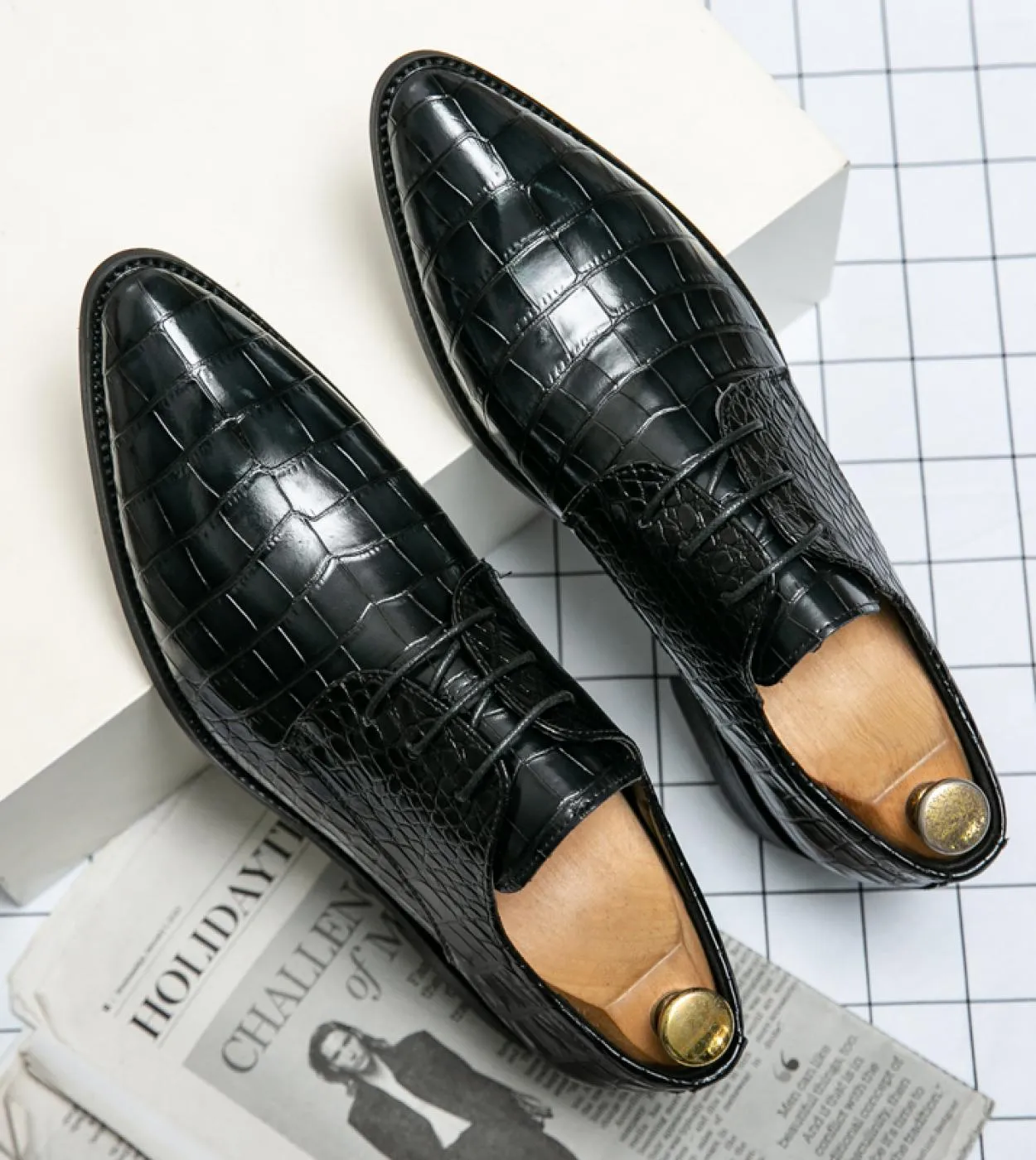 Scarpe Oxford Italia Scarpe da sposa in pelle di serpente di lusso da uomo Scarpe eleganti a punta Scarpe derby classiche origin