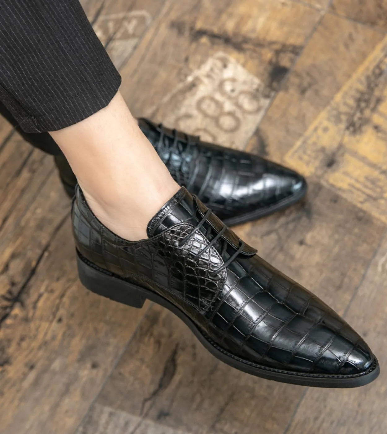 Scarpe Oxford Italia Scarpe da sposa in pelle di serpente di lusso da uomo Scarpe eleganti a punta Scarpe derby classiche origin