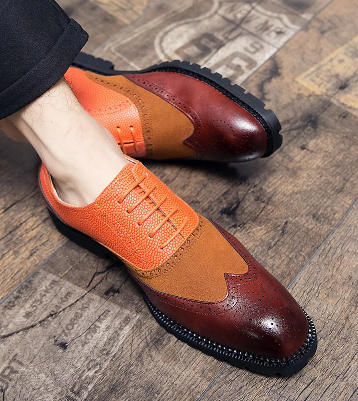 Scarpe Oxford primaverili e autunnali Scarpe stringate in pelle da uomo Scarpe firmate Scarpe casual da uomo Moda di marca Matri